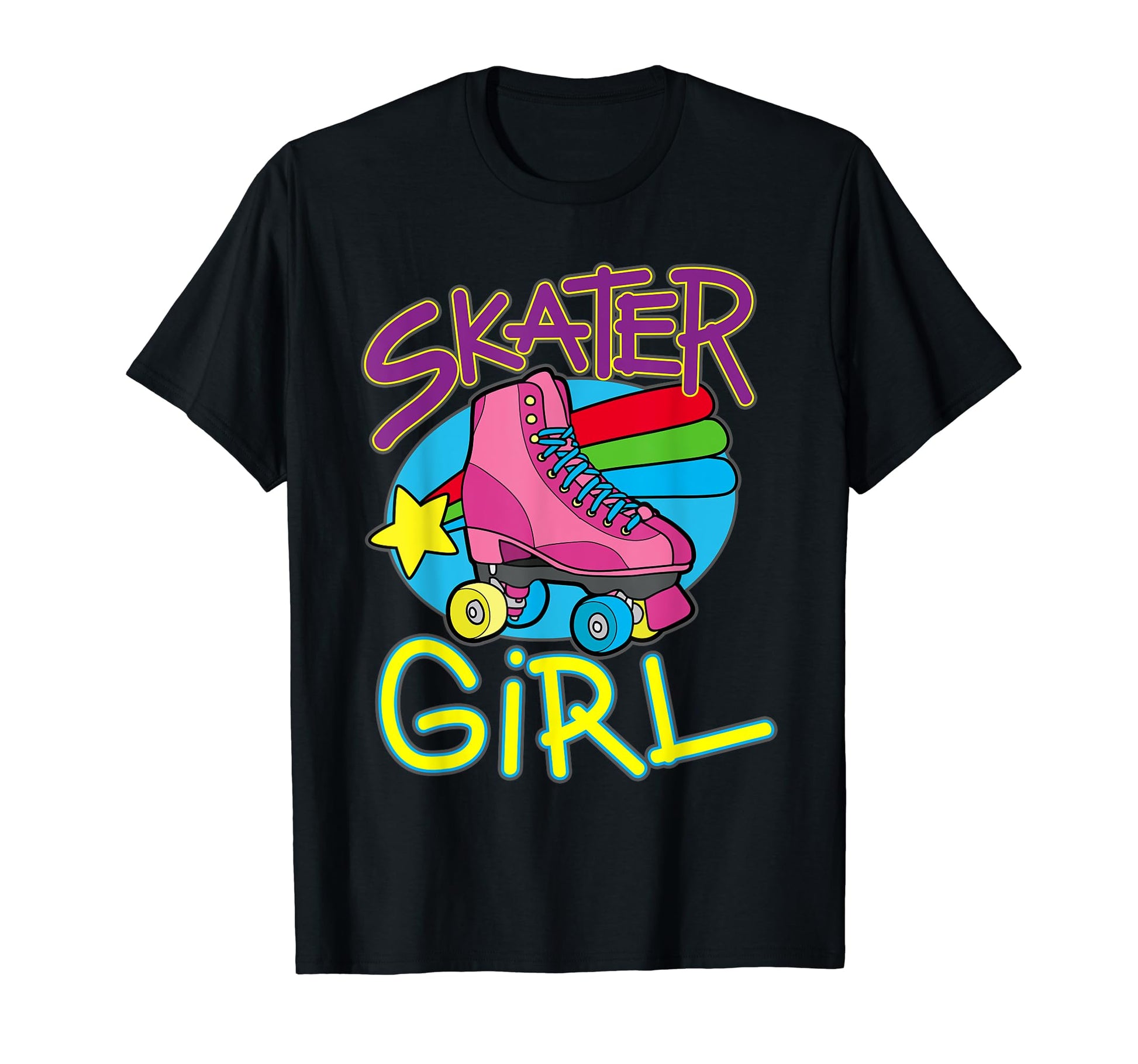 Roller Disco 80S Skater T-Shirt - Graphic Print for Adults - T-Shirt, Sweatshirt, Hoodie