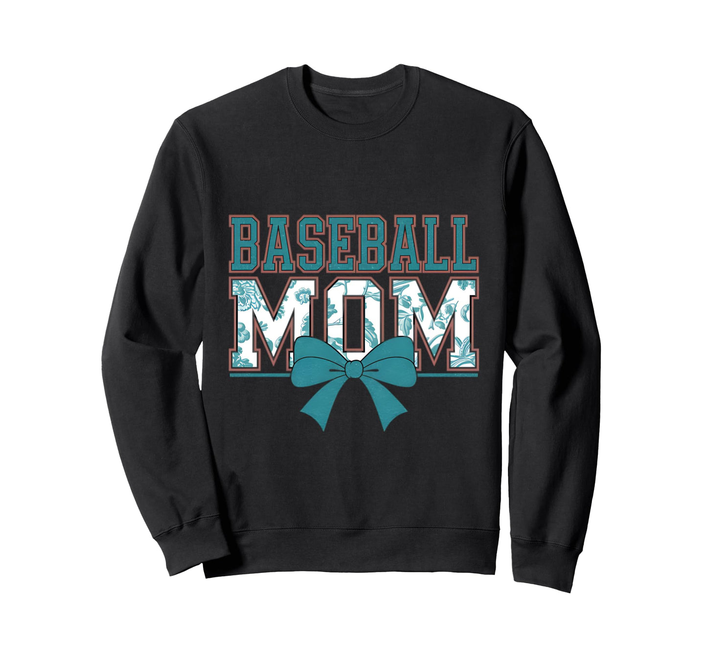 Baseball Mom Coquette Bow Mothers Day Sweatshirt - Graphic Print Men Women - T-Shirt, Sweatshirt, Hoodie
