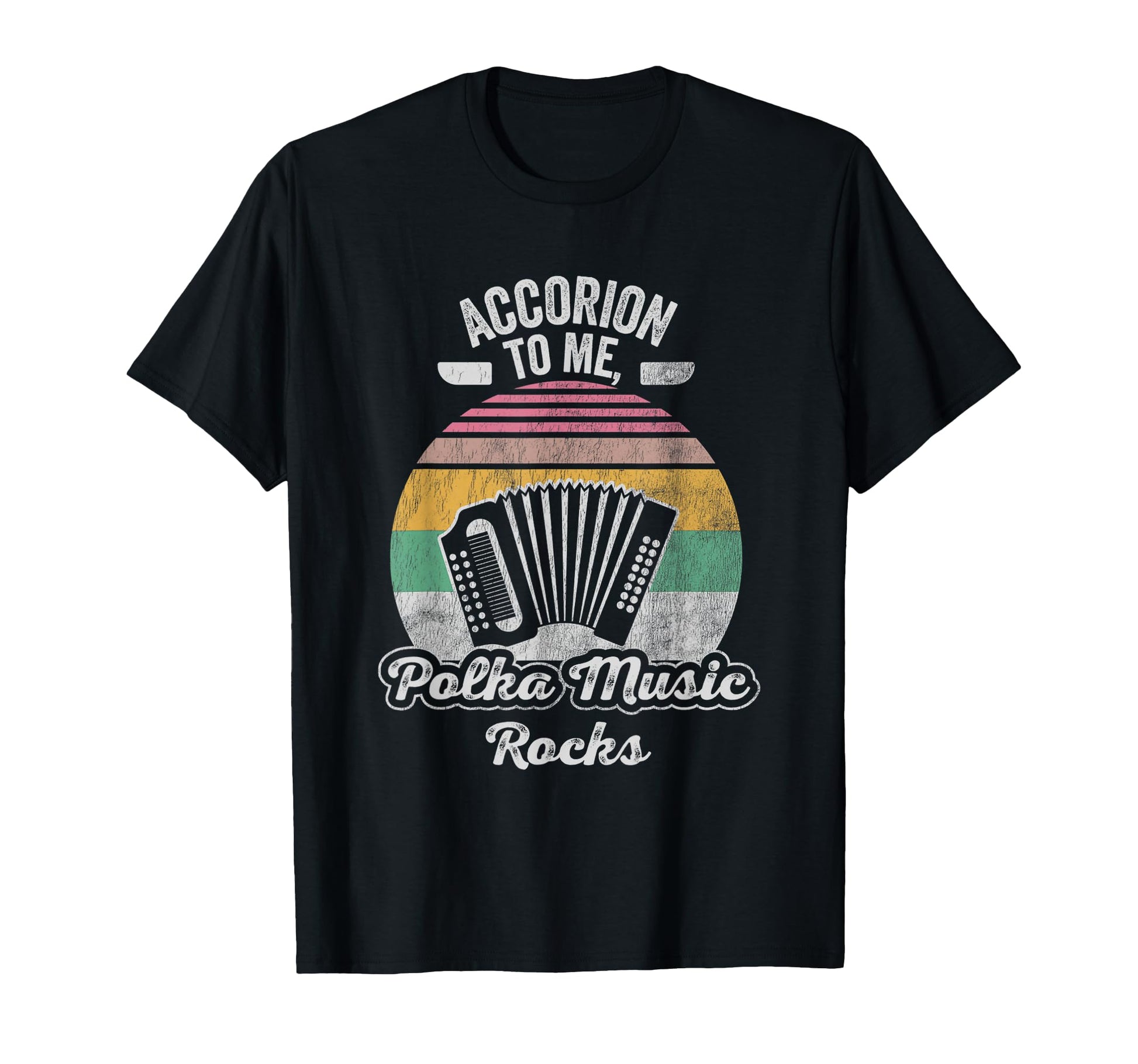 Accordion To Me Polka Music Rocks T-Shirt - Custom Art Print for Adults - T-Shirt, Sweatshirt, Hoodie