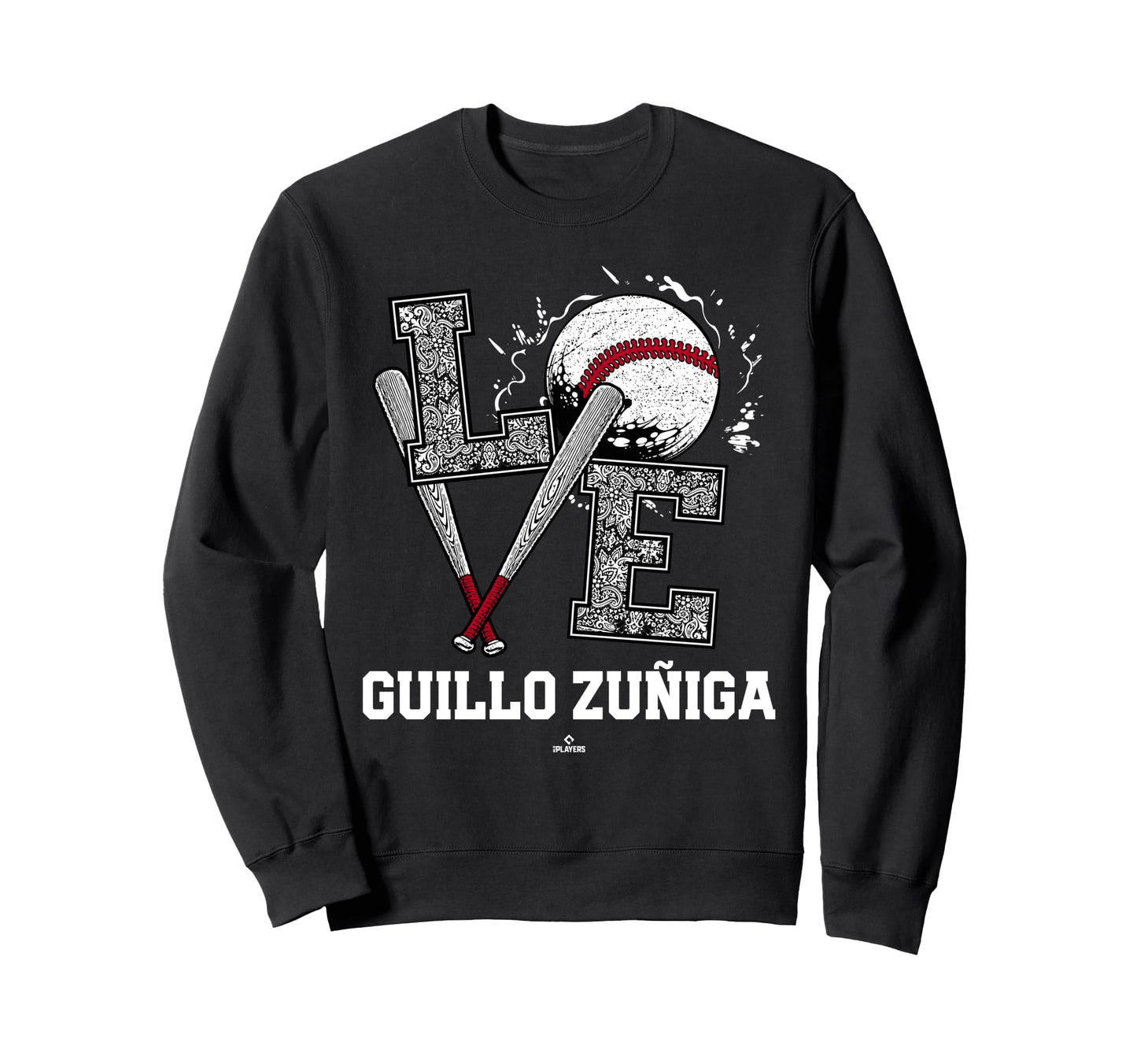 Distressed Baseball Love Guillo Sweatshirt - Aesthetic Graphic for Adults - T-Shirt, Sweatshirt, Hoodie