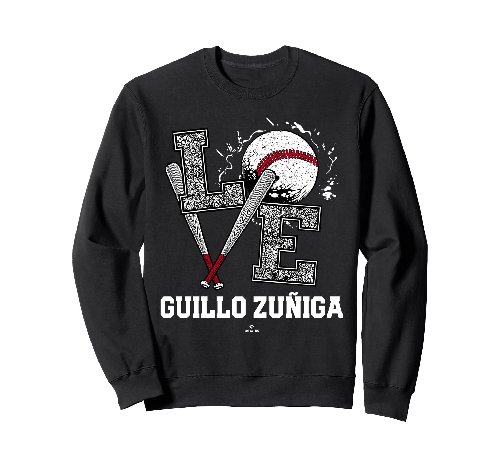 Distressed Baseball Love Guillo Sweatshirt - Aesthetic Graphic for Adults - T-Shirt, Sweatshirt, Hoodie