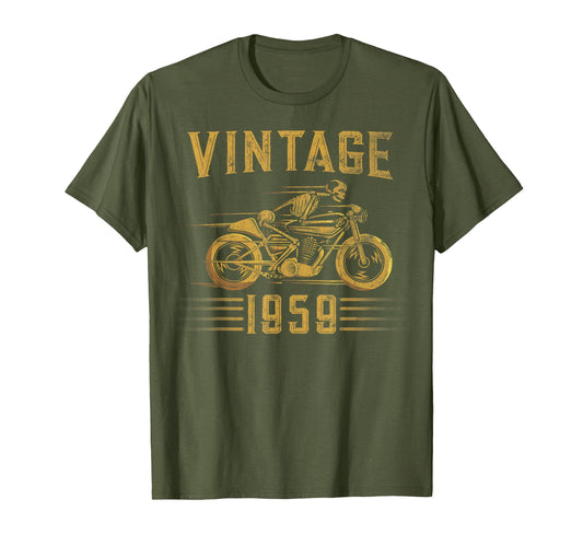 1959 Biker Motorcycle T-Shirt - Graphic Print Men Women - T-Shirt, Sweatshirt, Hoodie