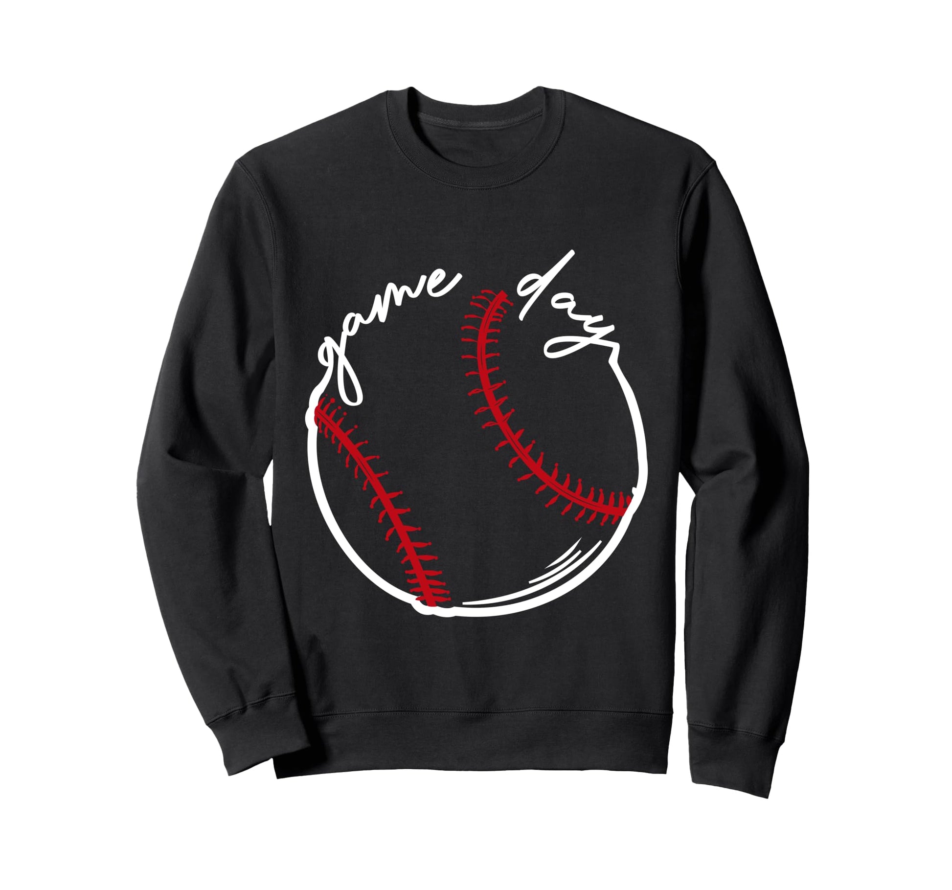 Game Day Baseball Leopard Sweatshirt - Fun Novelty Design for Adults - T-Shirt, Sweatshirt, Hoodie