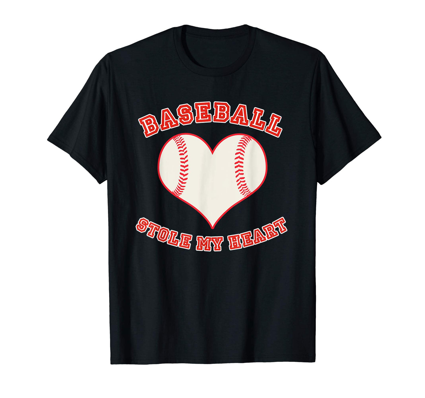 Valentines Day Baseball Stole My Heart T-Shirt - Minimalist Print Men Women - T-Shirt, Sweatshirt, Hoodie