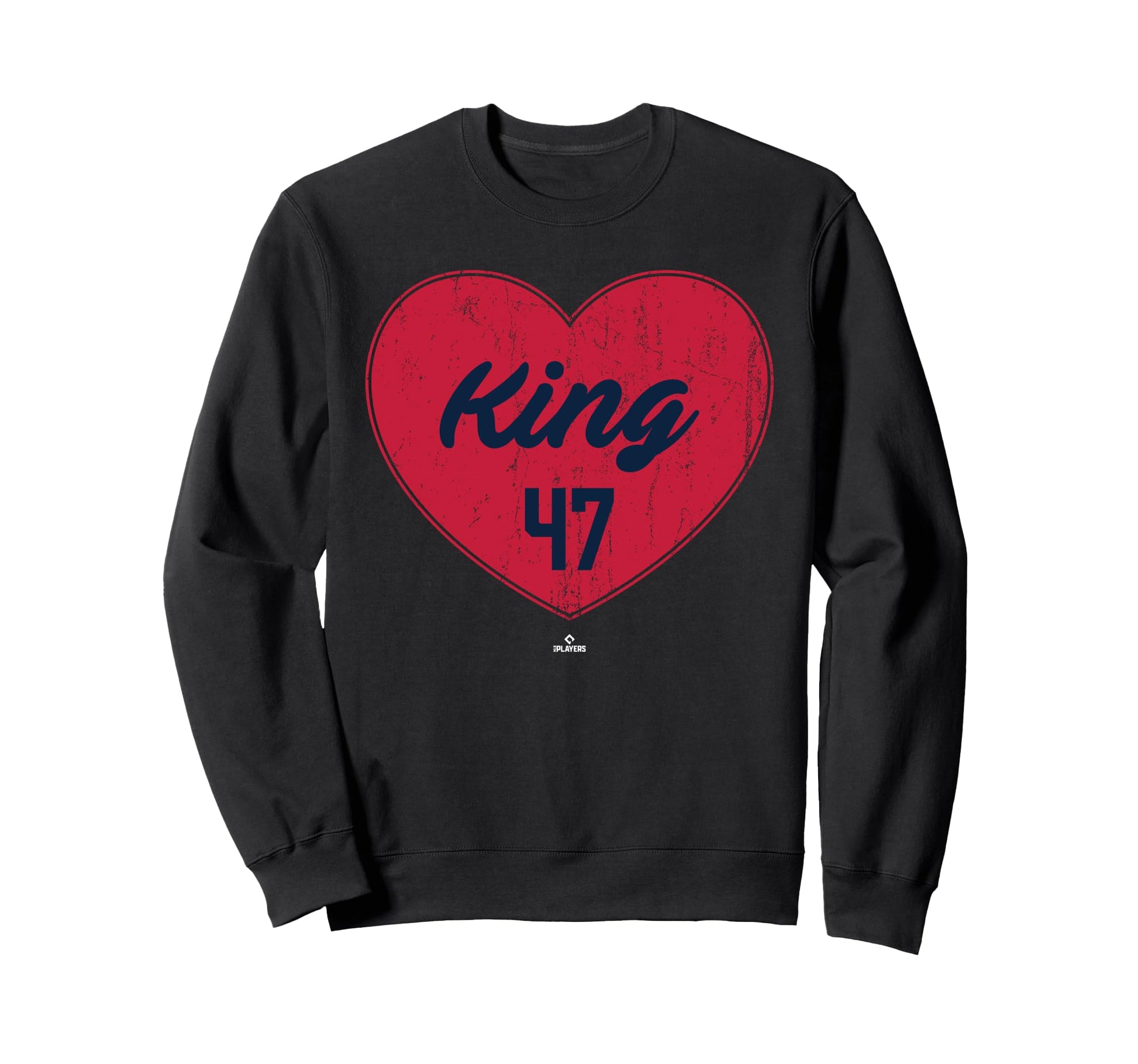 Distressed Heart John King St Sweatshirt - Fun Novelty Design for Adults - T-Shirt, Sweatshirt, Hoodie