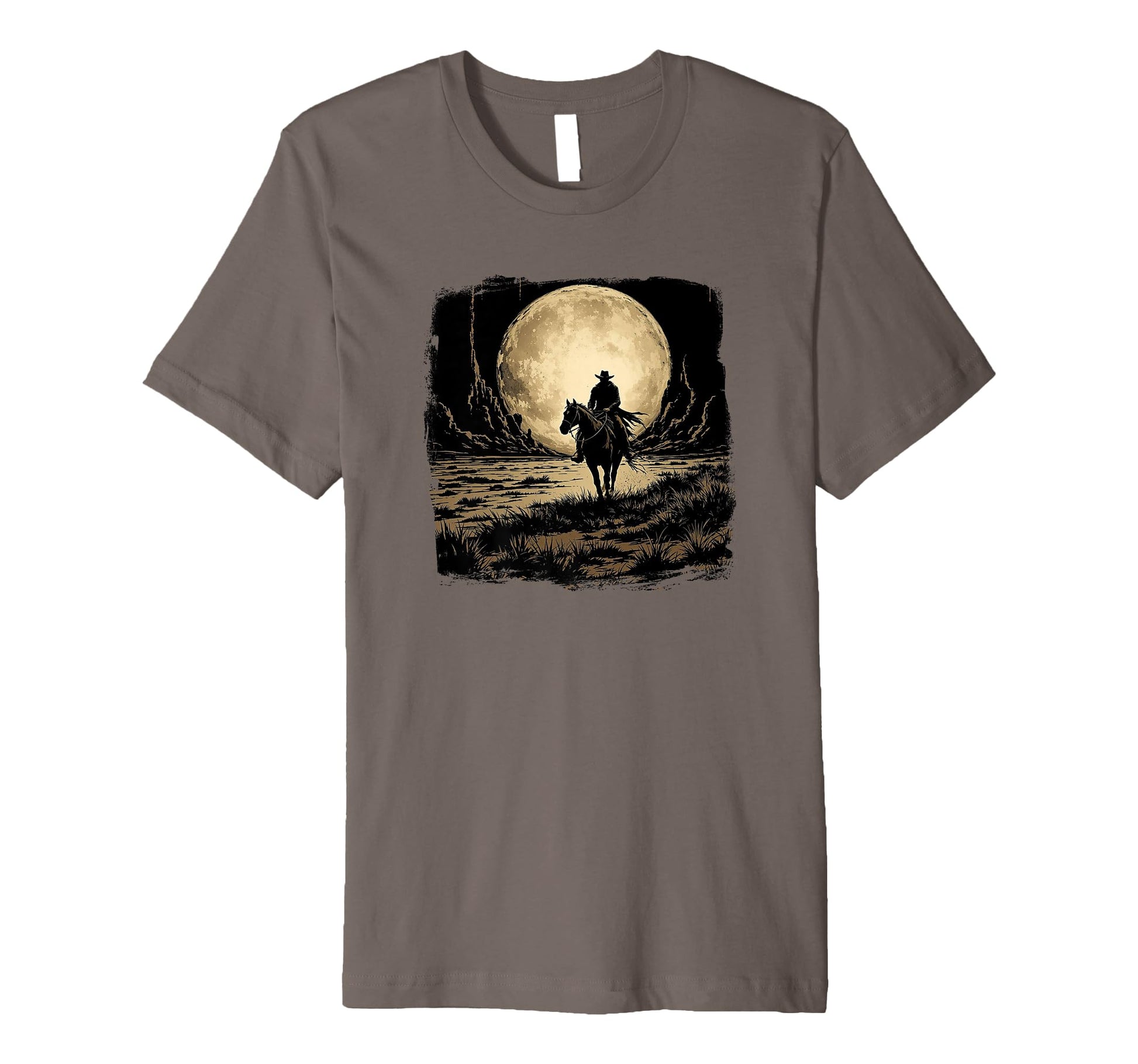 Cowboy Dark T-Shirt - Minimalist Print for Adults - T-Shirt, Sweatshirt, Hoodie