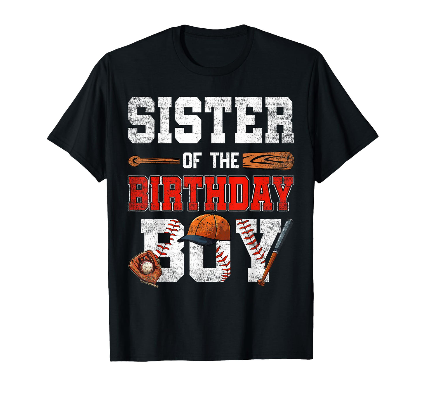 Sister Birthday Baseball Bday Family T-Shirt - Aesthetic Graphic Unisex - T-Shirt, Sweatshirt, Hoodie