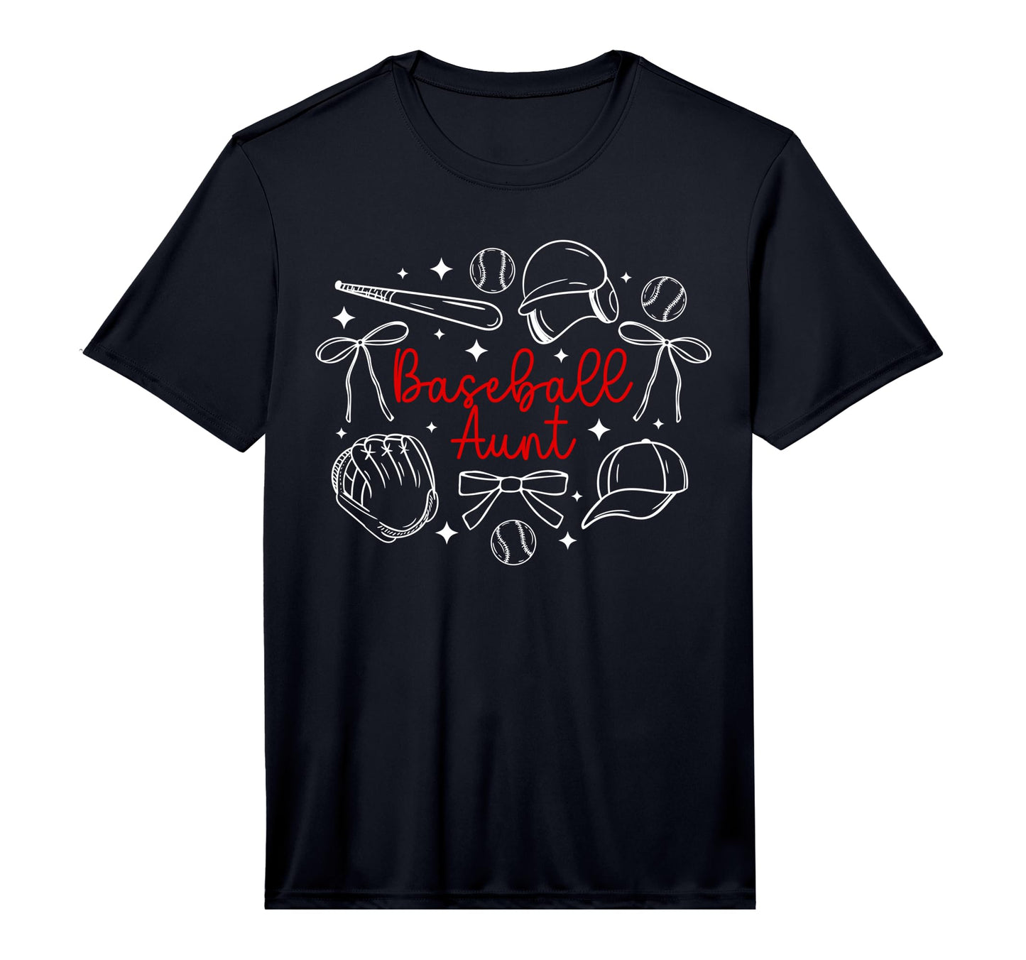 Mens Baseball Aunt Coquette Aunt T-Shirt - Novelty Apparel for Adults - T-Shirt, Sweatshirt, Hoodie