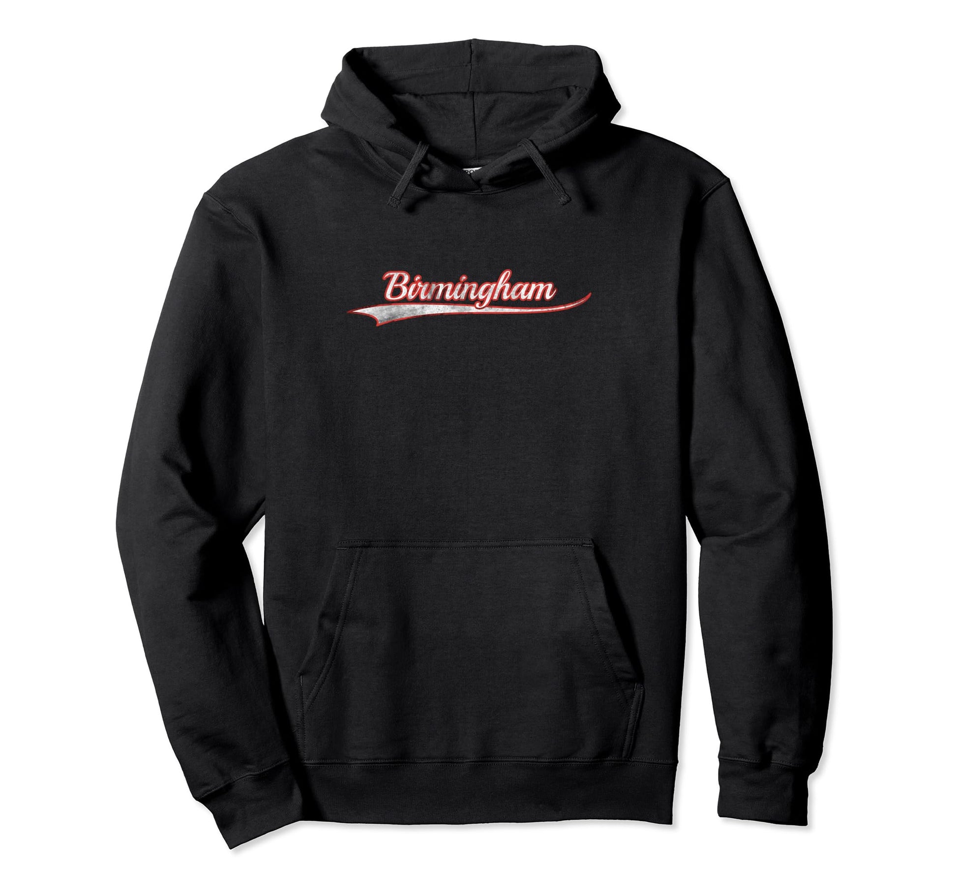 Birmingham Varsity Distressed Throwback Hoodie - Minimalist Print Unisex - T-Shirt, Sweatshirt, Hoodie