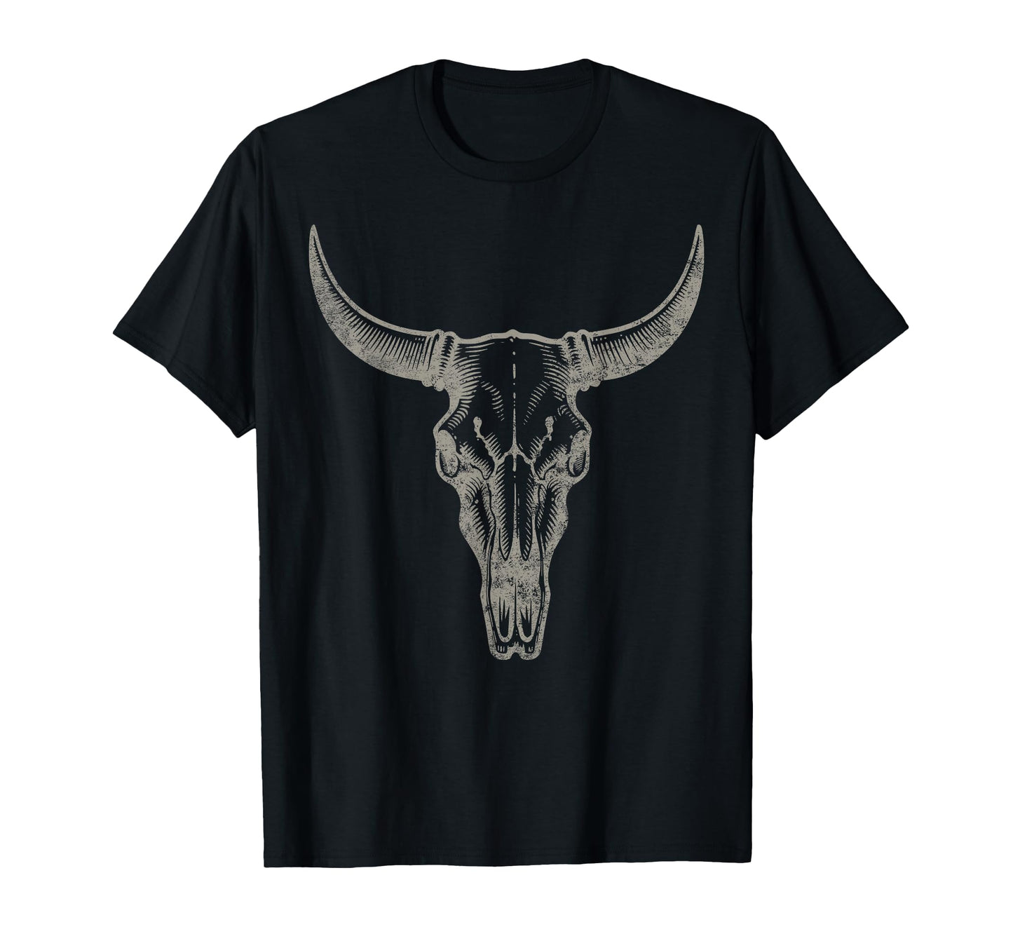 Cowgirl Cowboy Western Cow Skull T-Shirt - Casual Everyday Wear for Adults - T-Shirt, Sweatshirt, Hoodie