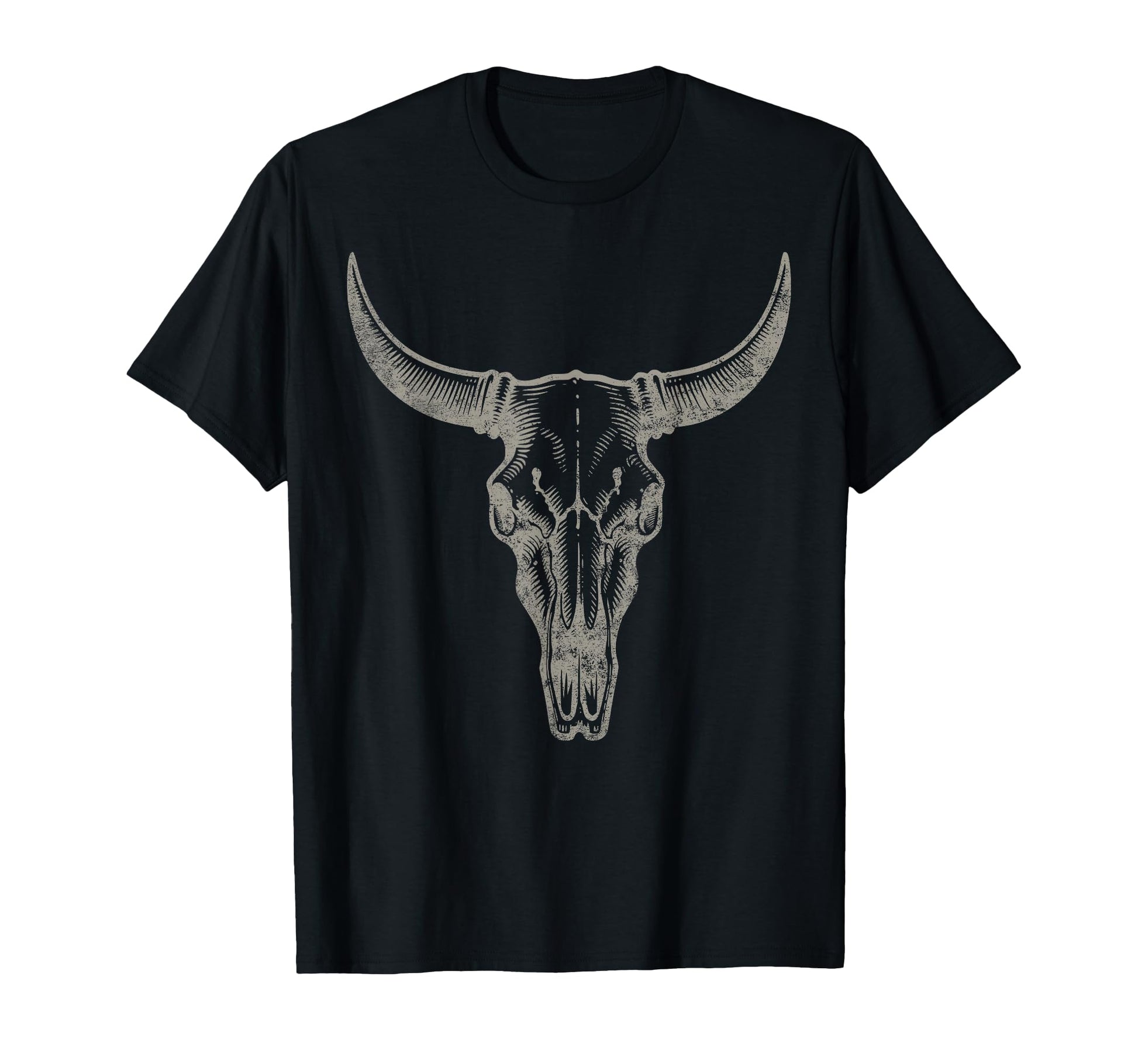 Cowgirl Cowboy Western Cow Skull T-Shirt - Casual Everyday Wear for Adults - T-Shirt, Sweatshirt, Hoodie