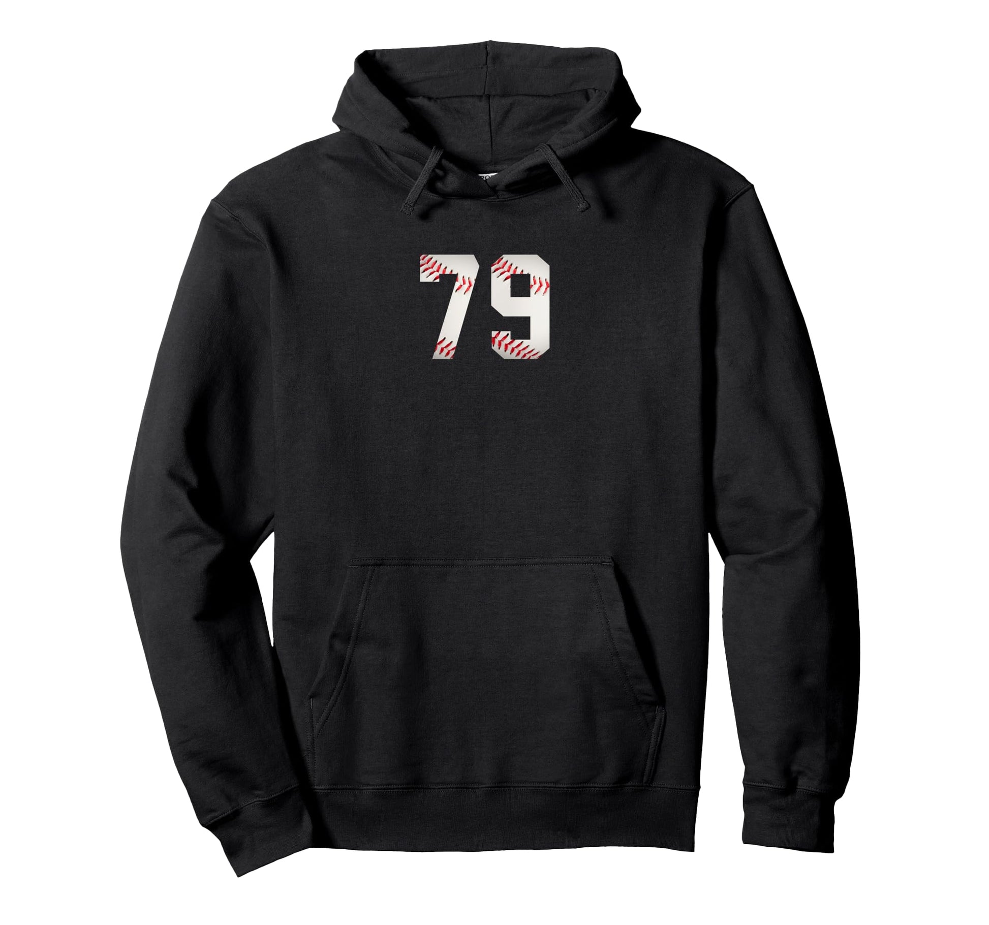 Number 79 Minimalist Birthday Baseball Hoodie - Streetwear Style Unisex - T-Shirt, Sweatshirt, Hoodie