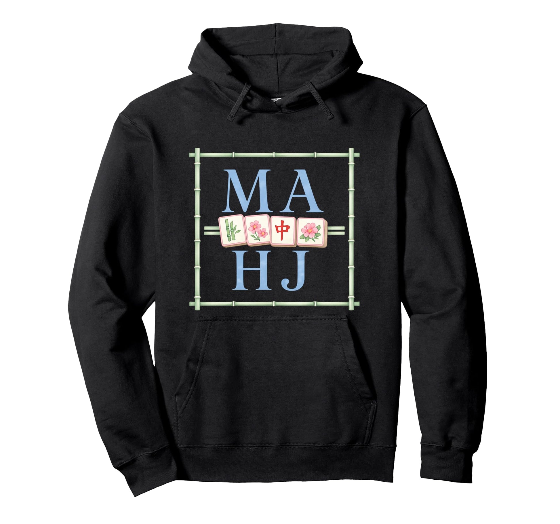 Mahj Mahjong Game Preppy Night Pastel Hoodie - Streetwear Style Unisex - T-Shirt, Sweatshirt, Hoodie