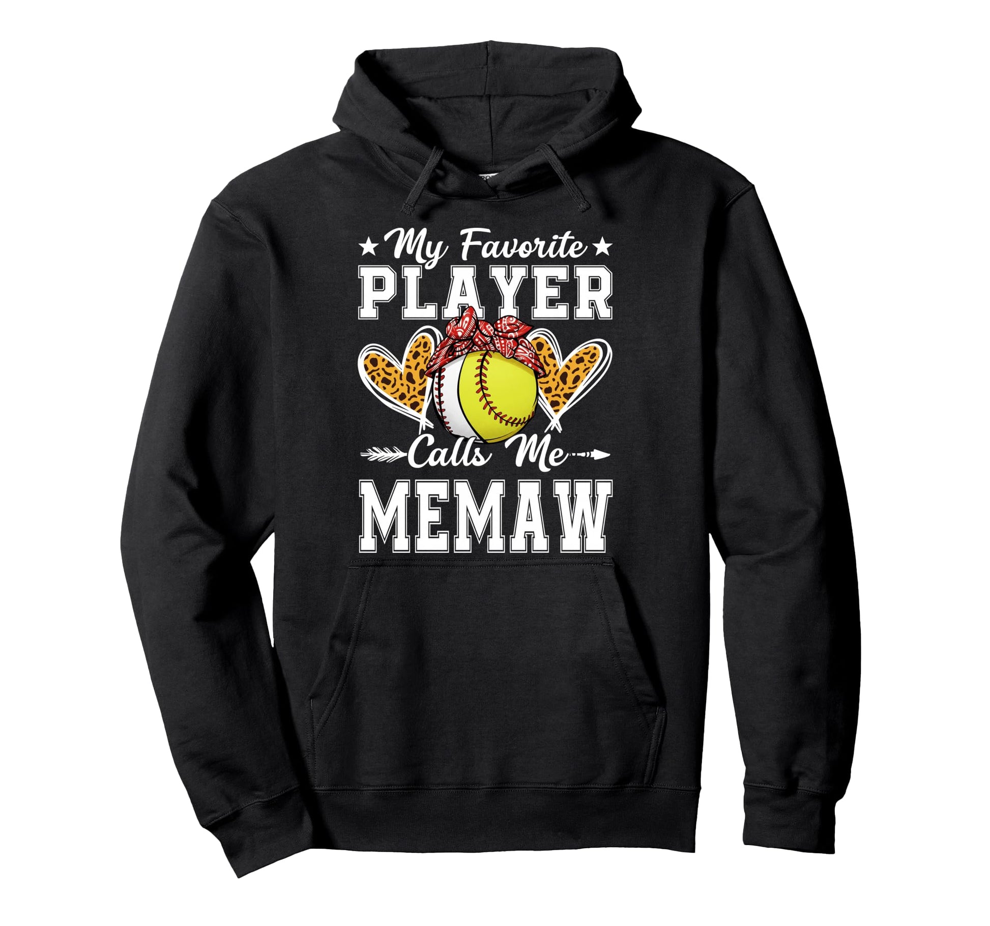 My Favorite Player Calls Me Memaw Hoodie - Aesthetic Graphic Unisex - T-Shirt, Sweatshirt, Hoodie