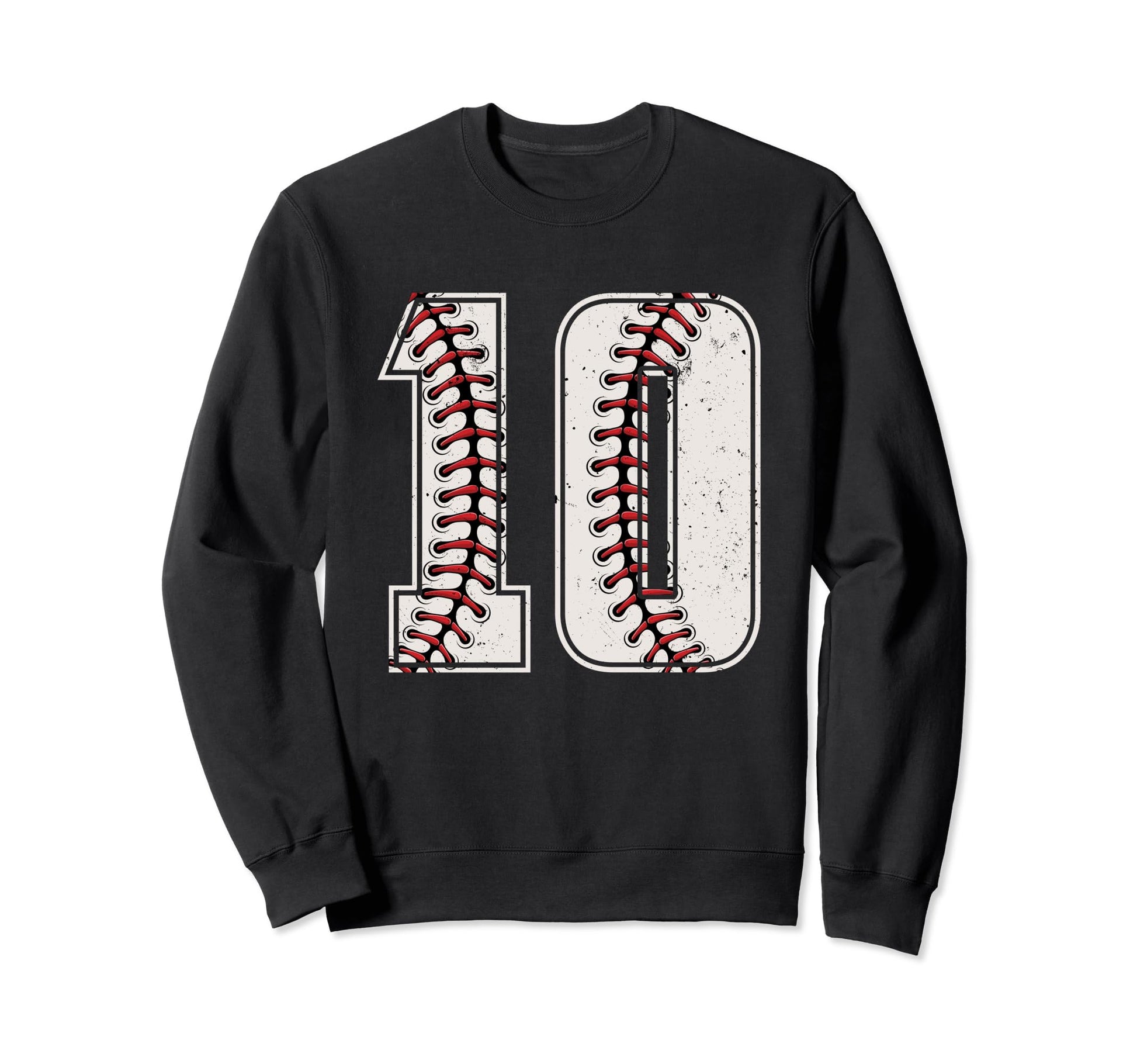 Baseball Player Number 10 Ten Sweatshirt - Casual Everyday Wear Men Women - T-Shirt, Sweatshirt, Hoodie