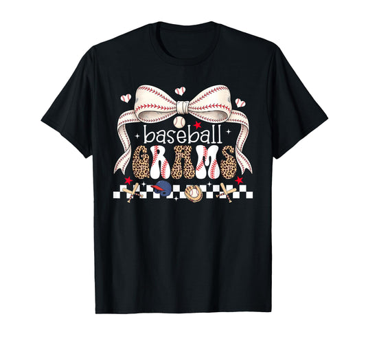 Baseball Grams Coquette Bow Baseball T-Shirt - Trendy Graphic for Adults - T-Shirt, Sweatshirt, Hoodie