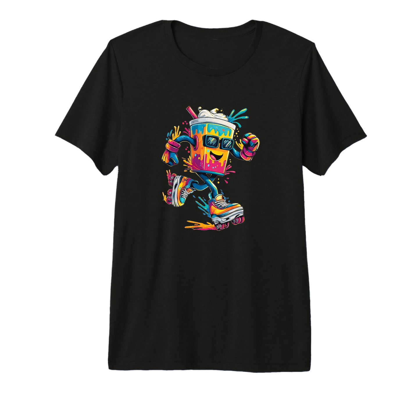 Colorful Milkshake Sunglasses And T-Shirt - Trendy Graphic for Adults - T-Shirt, Sweatshirt, Hoodie