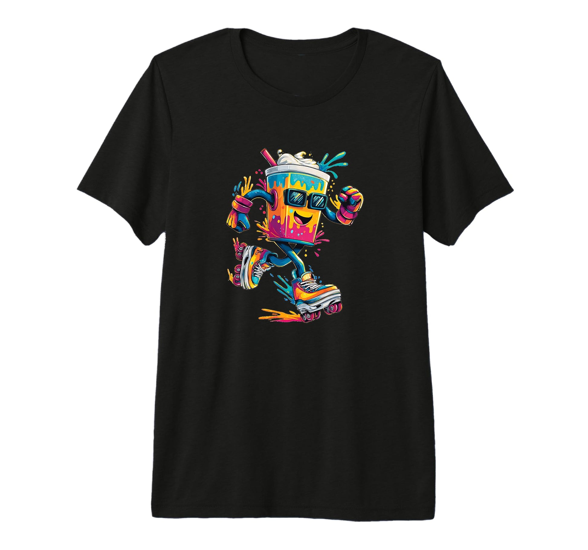 Colorful Milkshake Sunglasses And T-Shirt - Trendy Graphic for Adults - T-Shirt, Sweatshirt, Hoodie