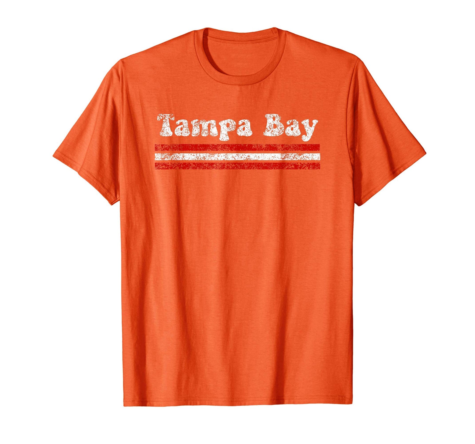 Tampa Bay Florida Weathered Stripe T-Shirt - Novelty Apparel for Adults - T-Shirt, Sweatshirt, Hoodie