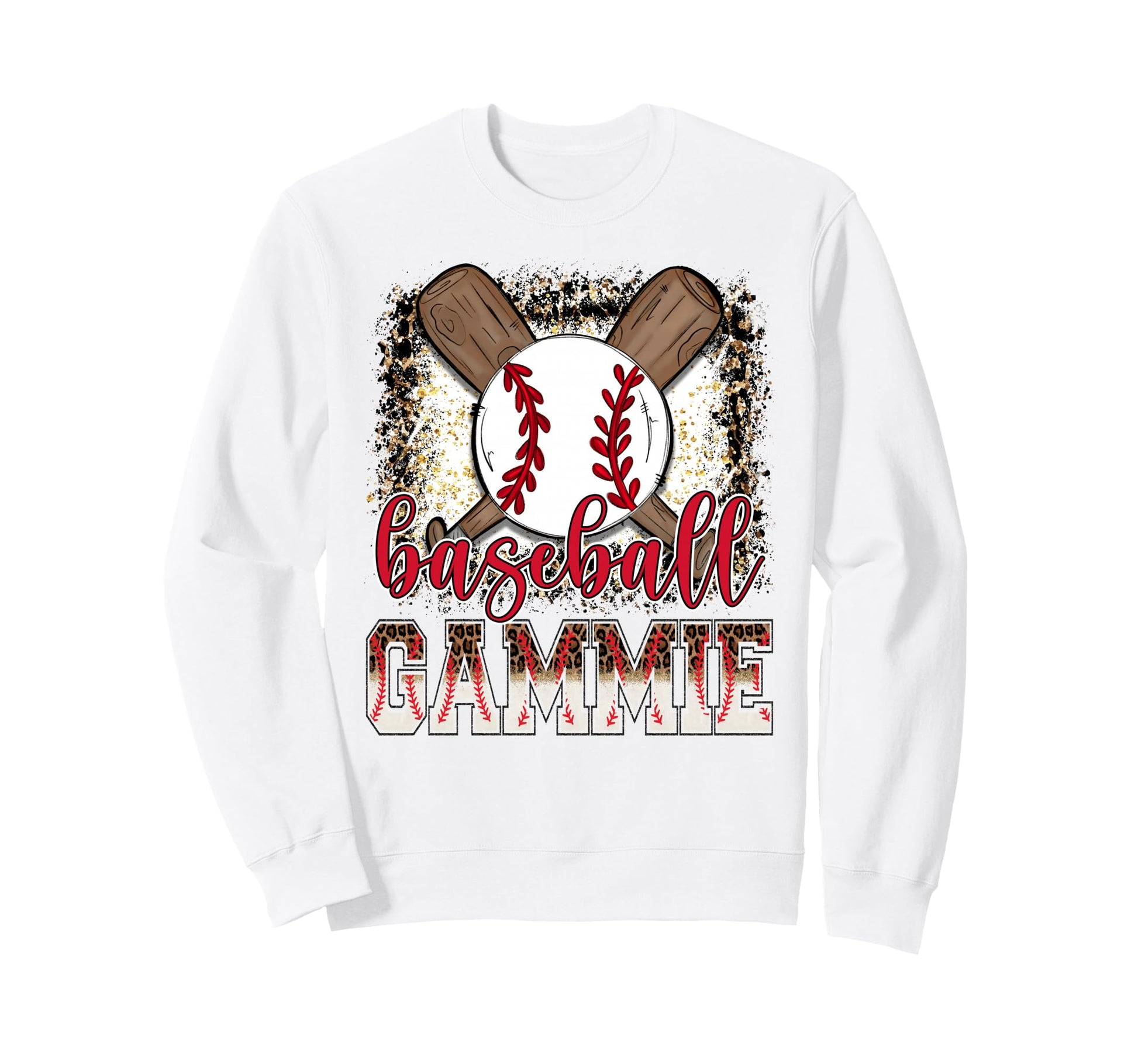 Baseball Gammie Leopard Proud Ball Sweatshirt - Trendy Graphic for Adults - T-Shirt, Sweatshirt, Hoodie