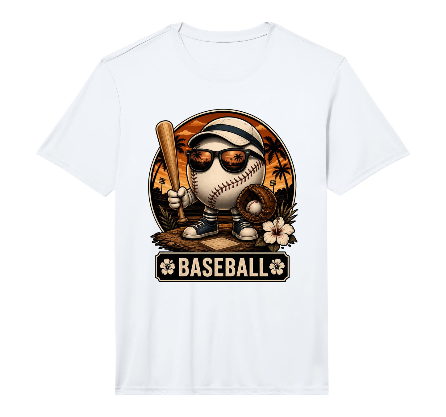 Mens Hawaiian Tropical Baseball T-Shirt - Casual Everyday Wear Unisex - T-Shirt, Sweatshirt, Hoodie