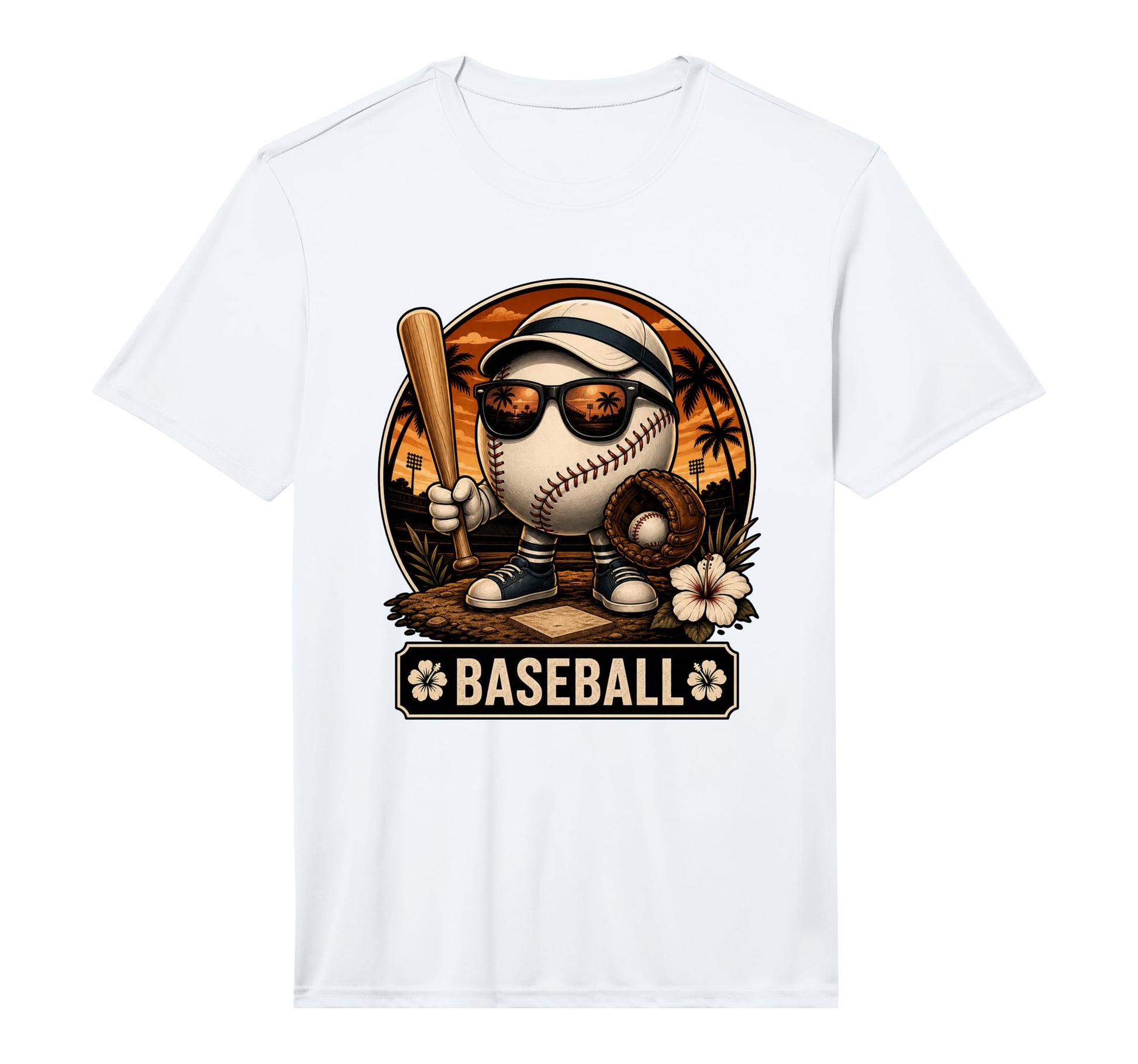 Mens Hawaiian Tropical Baseball T-Shirt - Casual Everyday Wear Unisex - T-Shirt, Sweatshirt, Hoodie