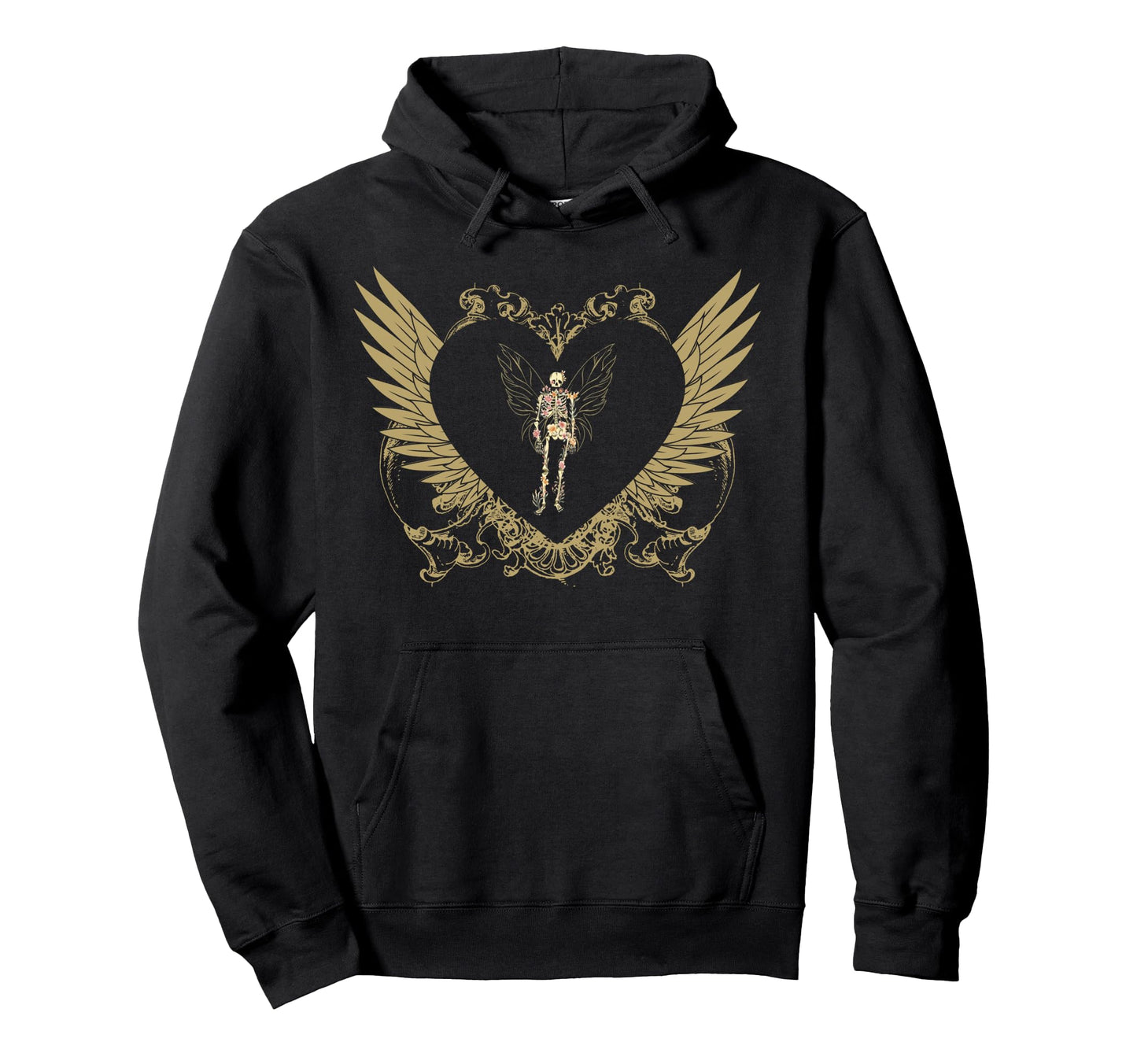 Y2K Fairy Grunge Aesthetic Winged Hoodie - Custom Art Print Men Women - T-Shirt, Sweatshirt, Hoodie
