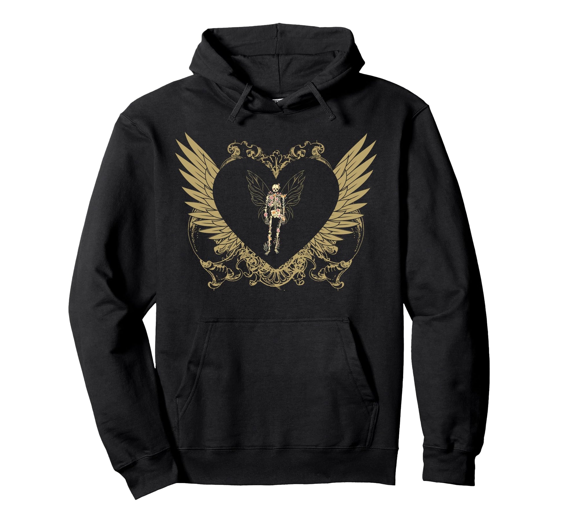 Y2K Fairy Grunge Aesthetic Winged Hoodie - Custom Art Print Men Women - T-Shirt, Sweatshirt, Hoodie