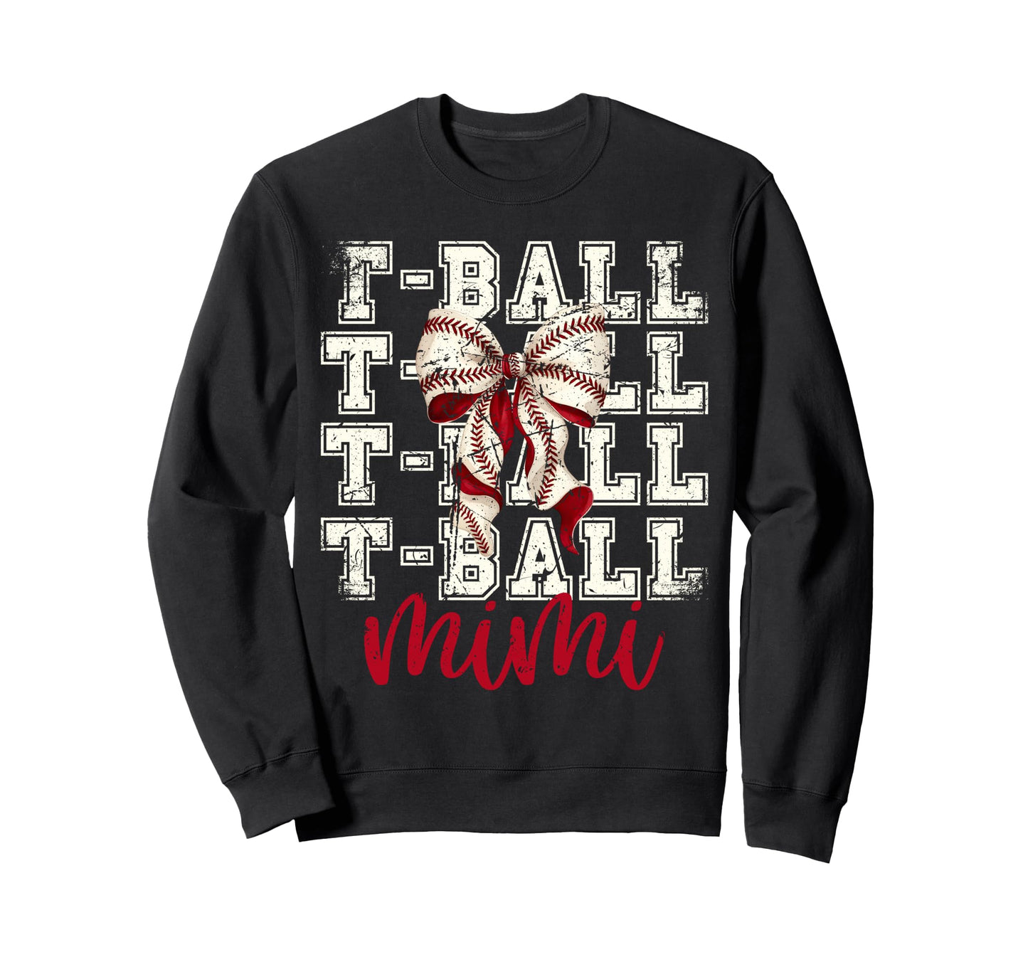 Tball Mimi Teeball T Ball Coquette Sweatshirt - Graphic Print Unisex - T-Shirt, Sweatshirt, Hoodie