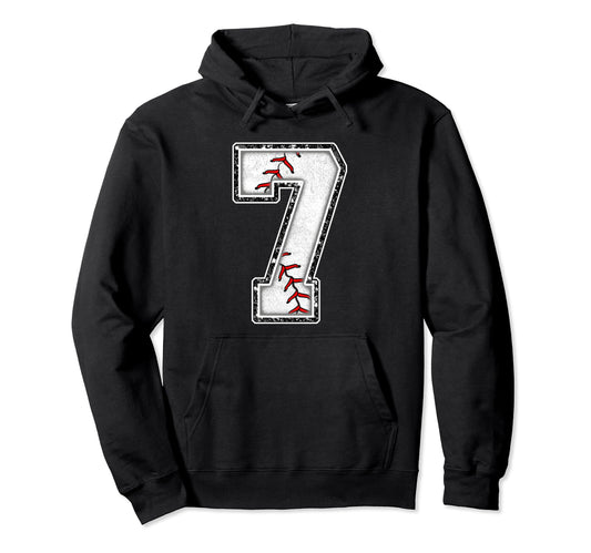 7 Years Old Birthday Baseball Theme Hoodie - Streetwear Style for Adults - T-Shirt, Sweatshirt, Hoodie