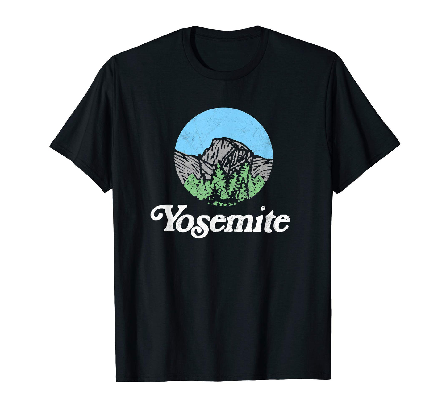 Yosemite National Park Trees Half Dome T-Shirt - Unique Graphic Unisex - T-Shirt, Sweatshirt, Hoodie