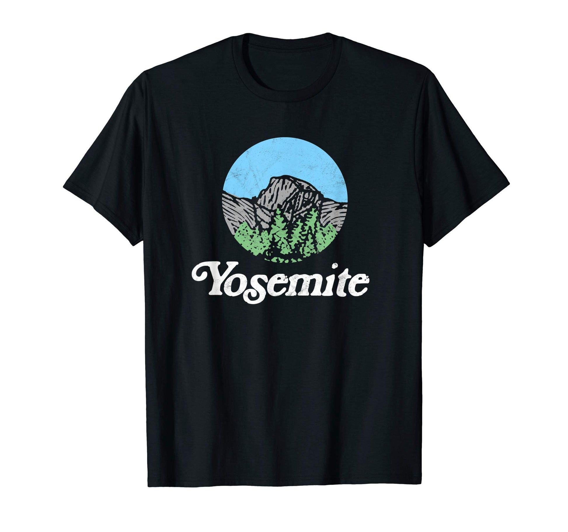 Yosemite National Park Trees Half Dome T-Shirt - Unique Graphic Unisex - T-Shirt, Sweatshirt, Hoodie