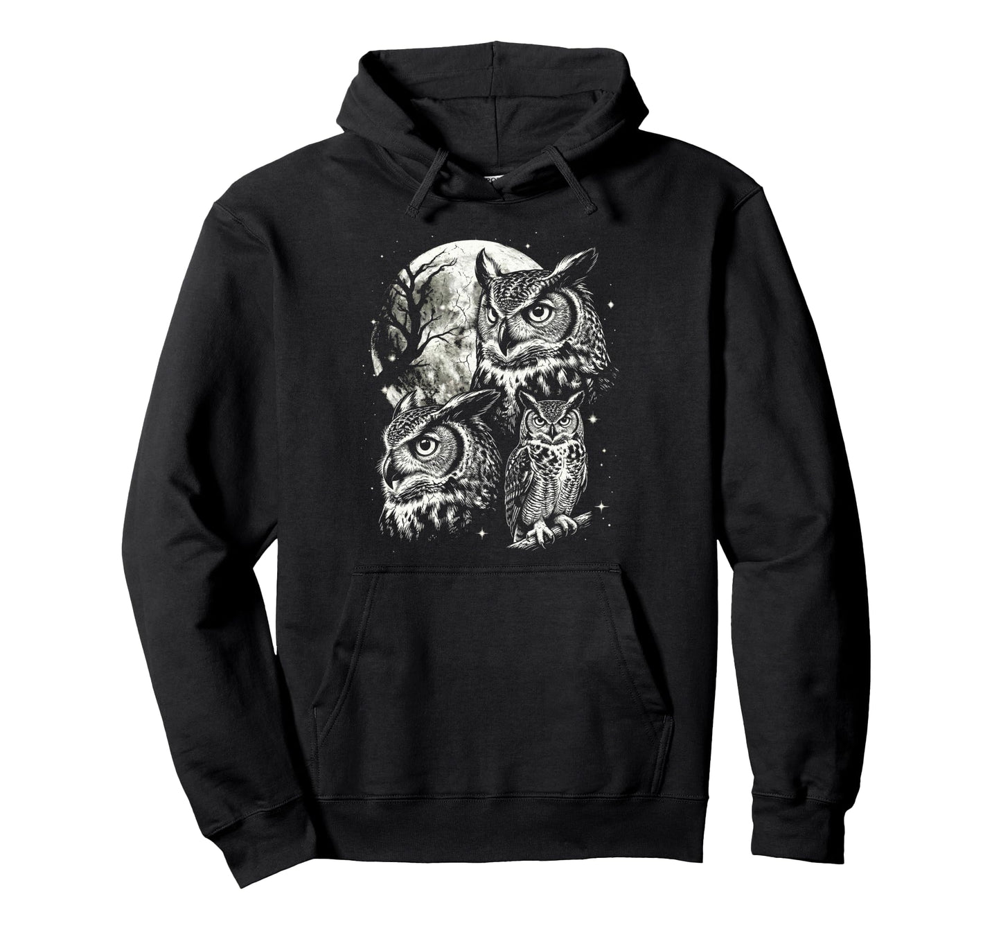 Owl 90S Aesthetic Y2K Owl Bird Lover Hoodie - Novelty Apparel Unisex - T-Shirt, Sweatshirt, Hoodie