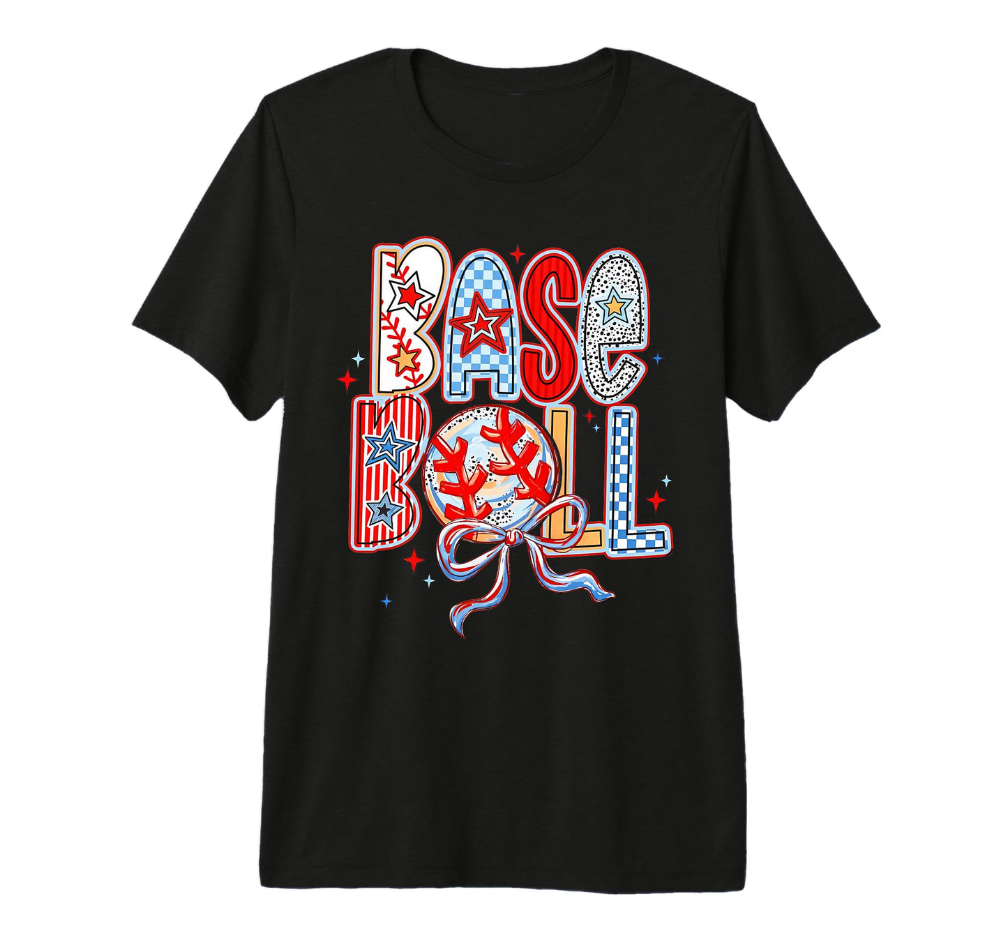 Baseball Mama Checkered Baseball Mama T-Shirt - Novelty Apparel Unisex - T-Shirt, Sweatshirt, Hoodie
