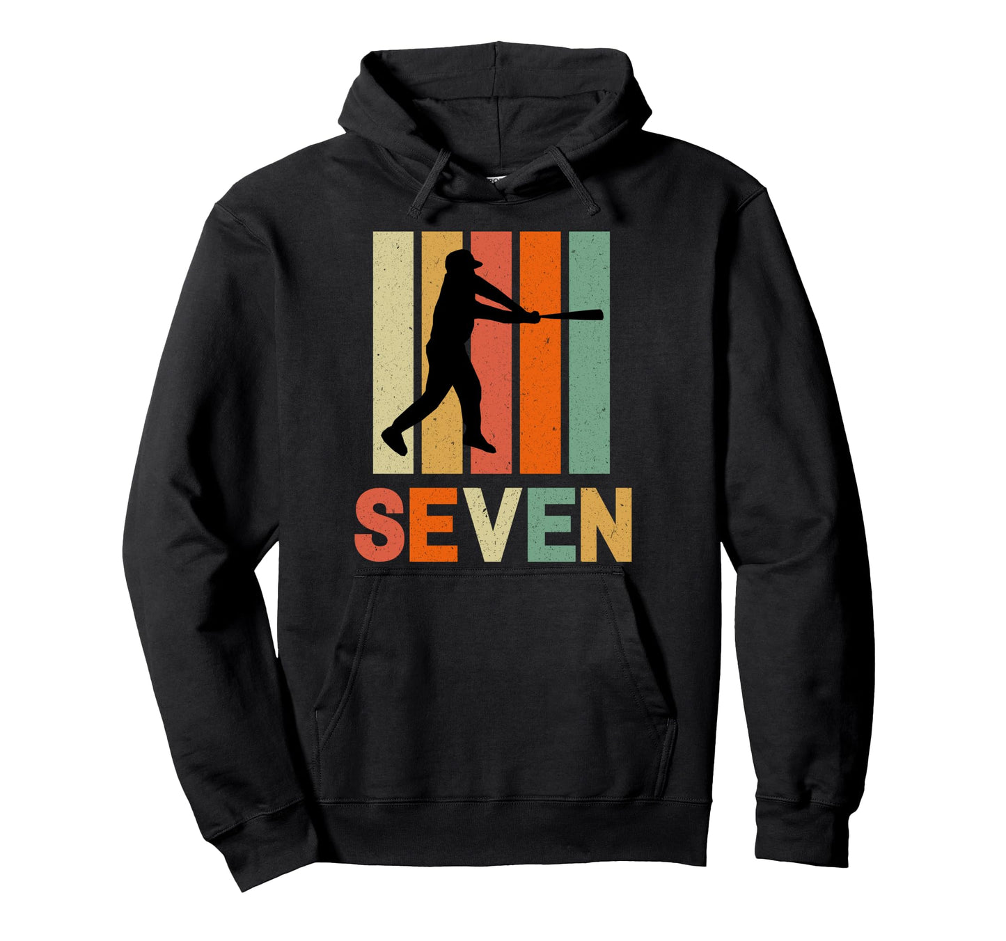 Seven Year Old Baseball Birthday Bday Hoodie - Graphic Print Men Women - T-Shirt, Sweatshirt, Hoodie