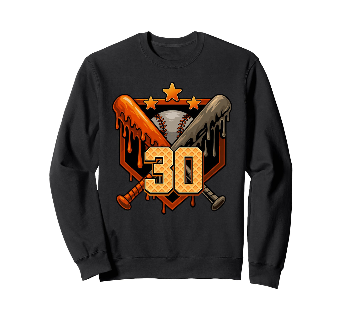 Baseball Drip 30Th Birthday Sweatshirt - Casual Everyday Wear Men Women - T-Shirt, Sweatshirt, Hoodie