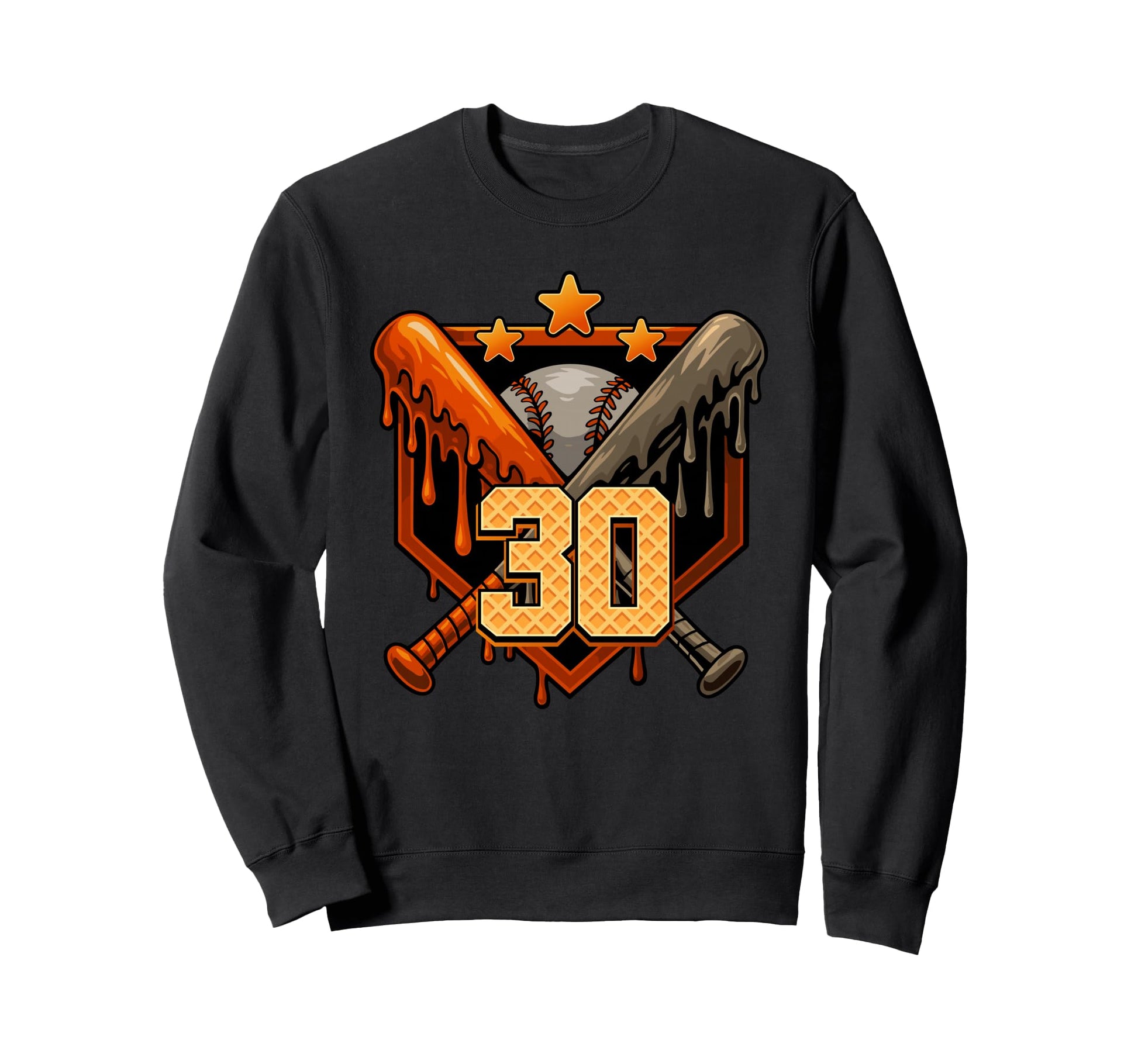 Baseball Drip 30Th Birthday Sweatshirt - Casual Everyday Wear Men Women - T-Shirt, Sweatshirt, Hoodie