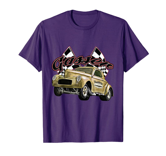 1940 Gasser Dragster Dragrace Hot Rod T-Shirt - Graphic Print for Adults - T-Shirt, Sweatshirt, Hoodie