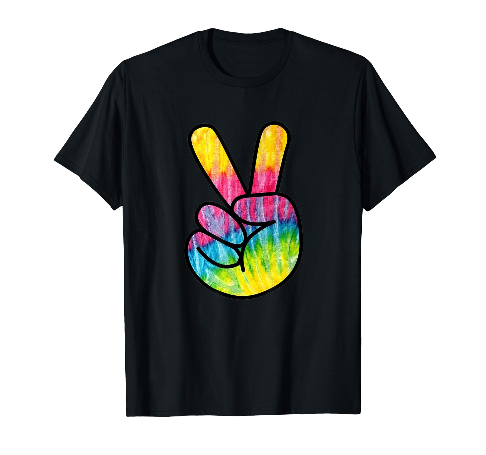 Trippy Tye Dye Peace Sign 60S Hippie T-Shirt - Streetwear Style for Adults - T-Shirt, Sweatshirt, Hoodie