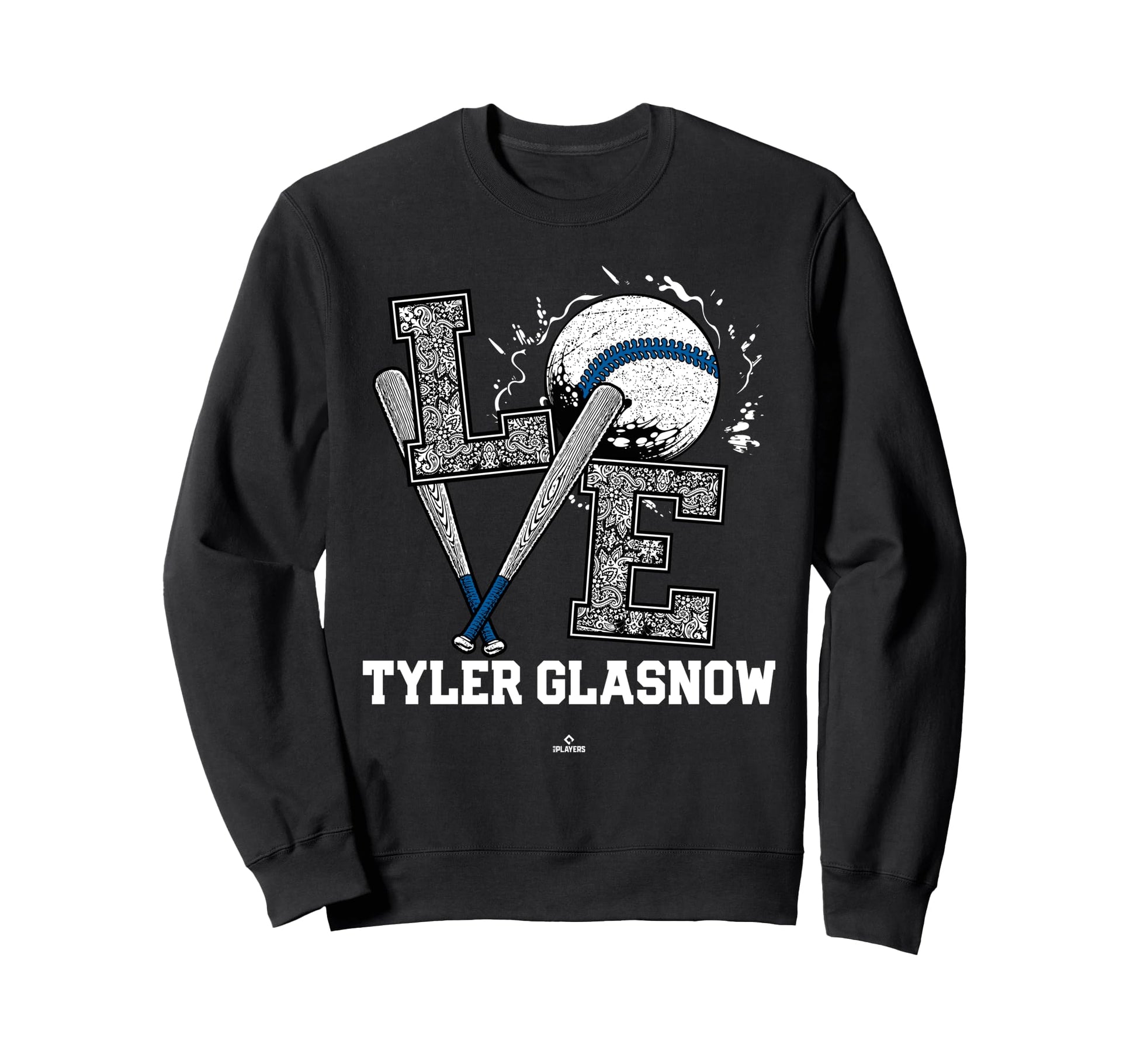 Distressed Baseball Love Tyler Sweatshirt - Casual Everyday Wear Unisex - T-Shirt, Sweatshirt, Hoodie