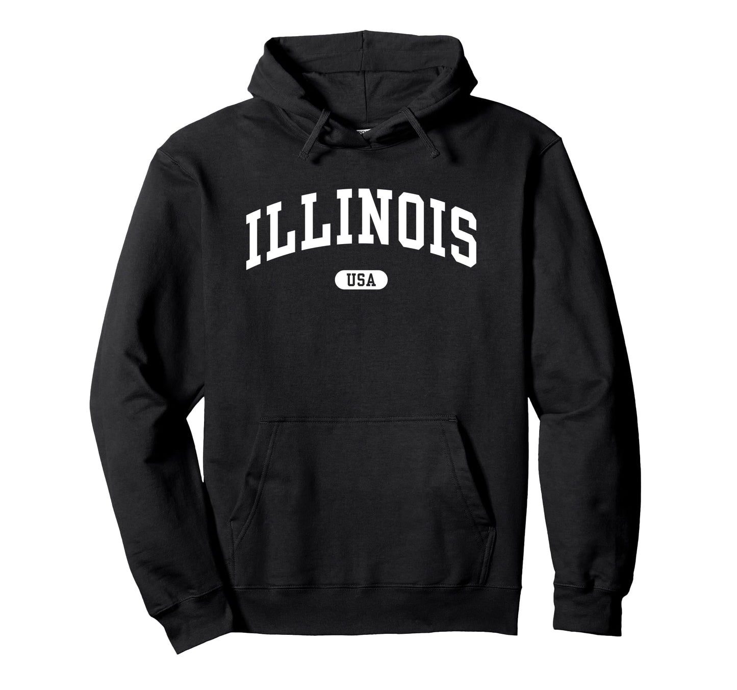 Illinois Usa Collegiate Funny Y2K Hoodie - Trendy Graphic for Adults - T-Shirt, Sweatshirt, Hoodie