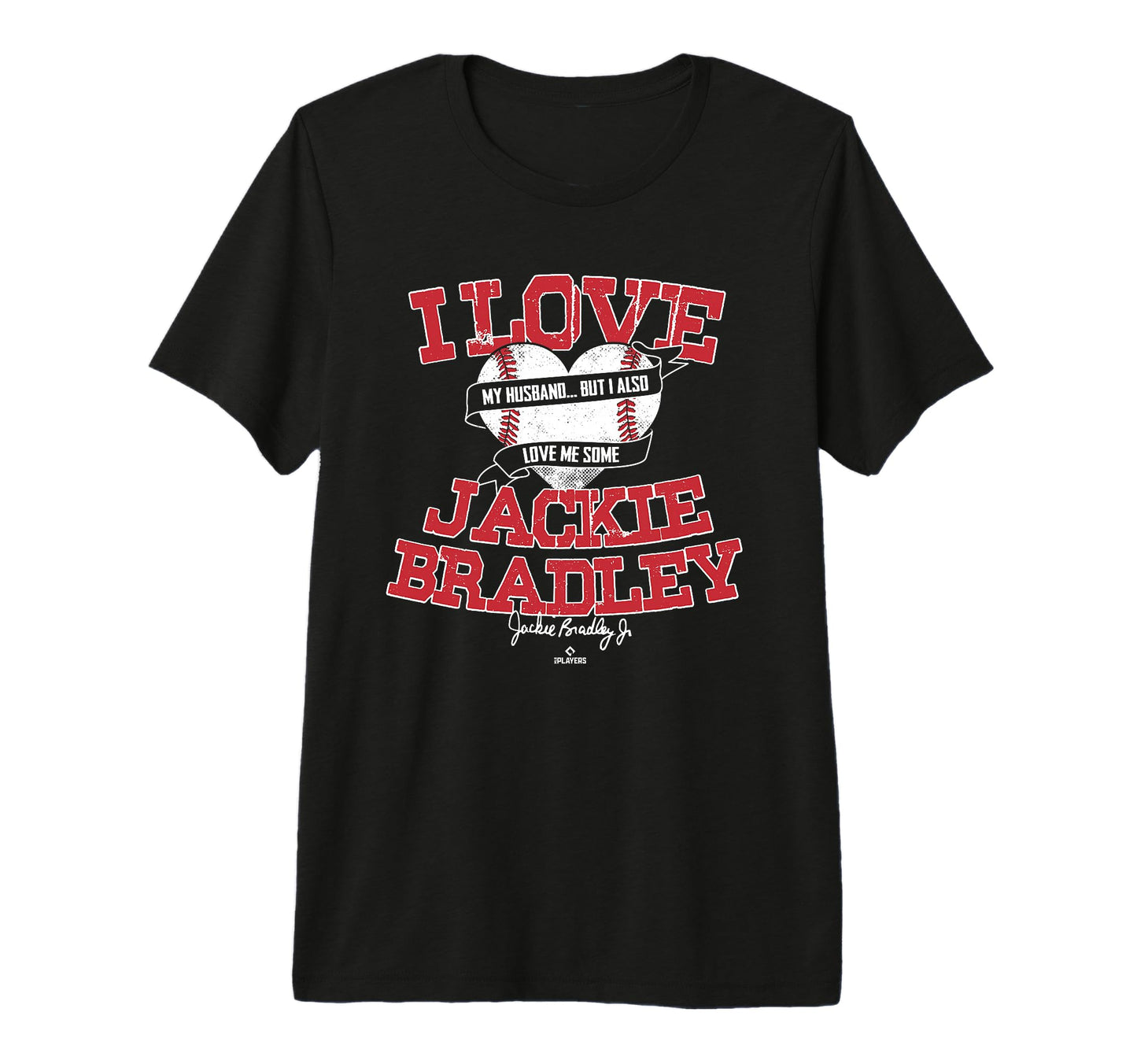 I Love Jackie Bradley Jr Tri Blend T-Shirt - Aesthetic Graphic Men Women - T-Shirt, Sweatshirt, Hoodie