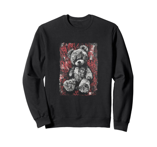 Aesthetic Streetwear Teddy Bear Sweatshirt - Trendy Graphic Unisex - T-Shirt, Sweatshirt, Hoodie