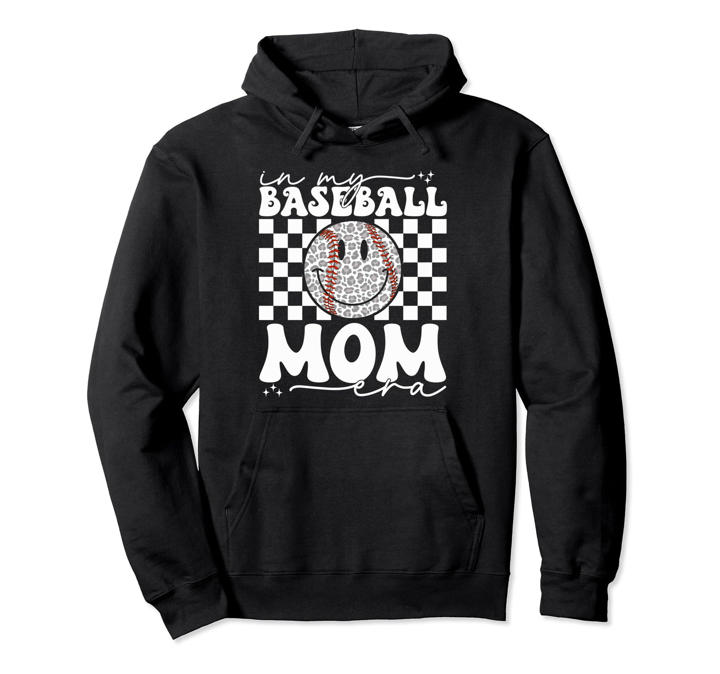 My Baseball Mom Mama Era Leopard Mom Hoodie - Aesthetic Graphic for Adults - T-Shirt, Sweatshirt, Hoodie