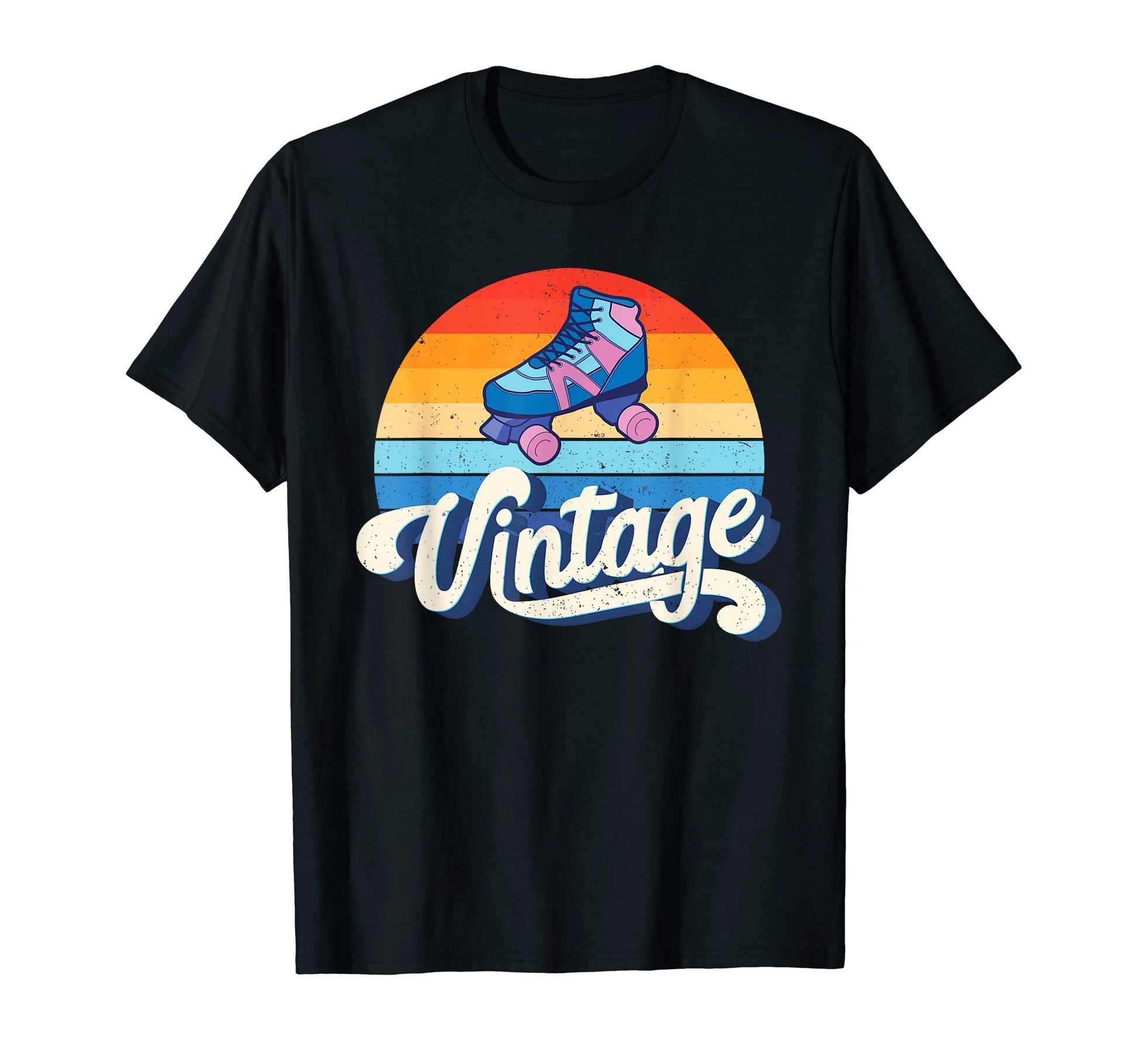 Roller Skates Skating 80S Disco Roller T-Shirt - Minimalist Print Unisex - T-Shirt, Sweatshirt, Hoodie