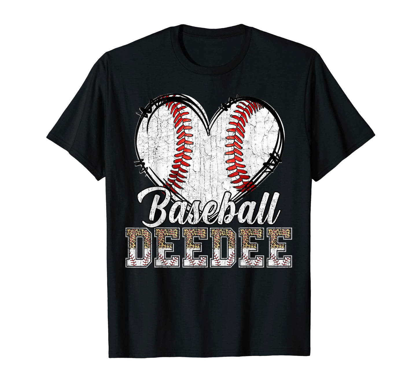 Softball Baseball Deedee Heart T-Shirt - Custom Art Print Men Women - T-Shirt, Sweatshirt, Hoodie