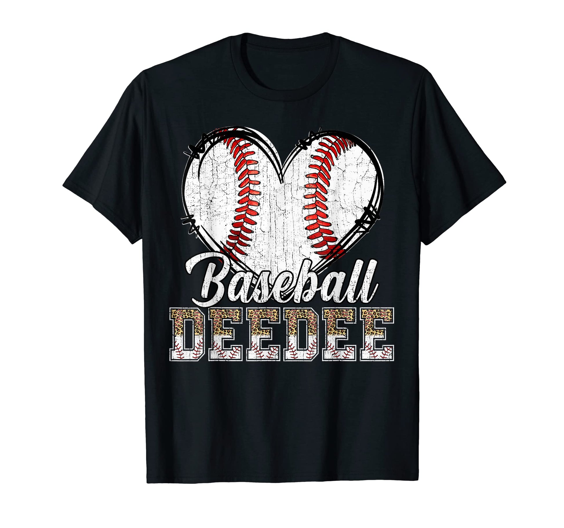 Softball Baseball Deedee Heart T-Shirt - Custom Art Print Men Women - T-Shirt, Sweatshirt, Hoodie