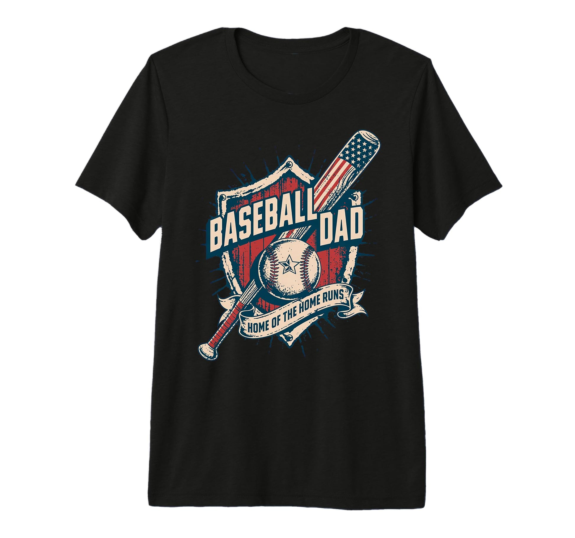 Home Home Runs Usa American Baseball T-Shirt - Trendy Graphic for Adults - T-Shirt, Sweatshirt, Hoodie