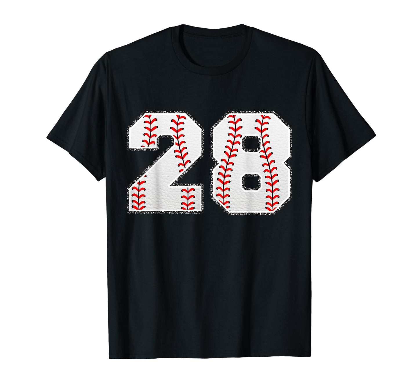 Number 28 Baseball Distressed Number T-Shirt - Streetwear Style Unisex - T-Shirt, Sweatshirt, Hoodie