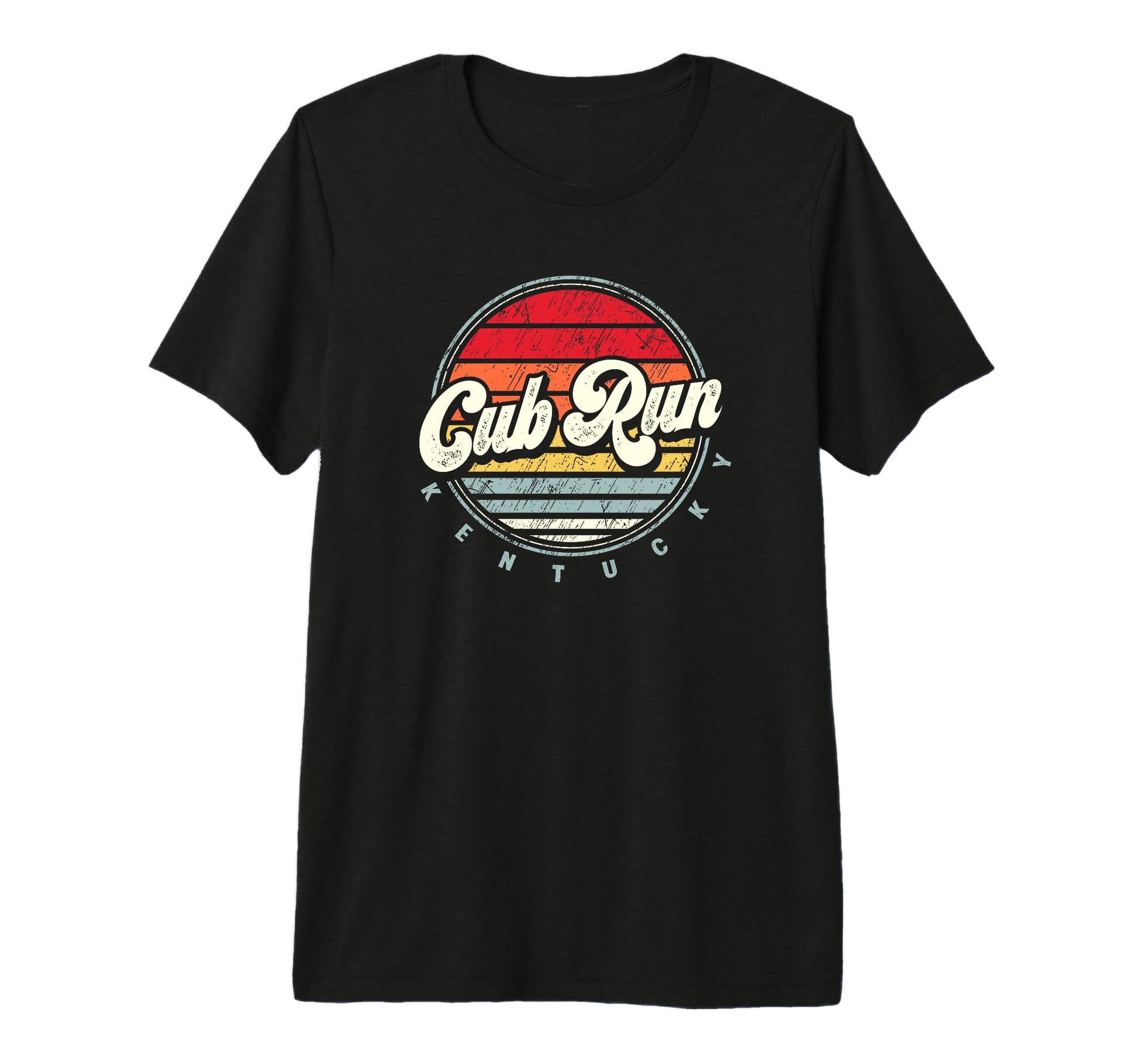 Cub Run Home State 70S Sunset Tri Blend T-Shirt - Trendy Graphic Unisex - T-Shirt, Sweatshirt, Hoodie